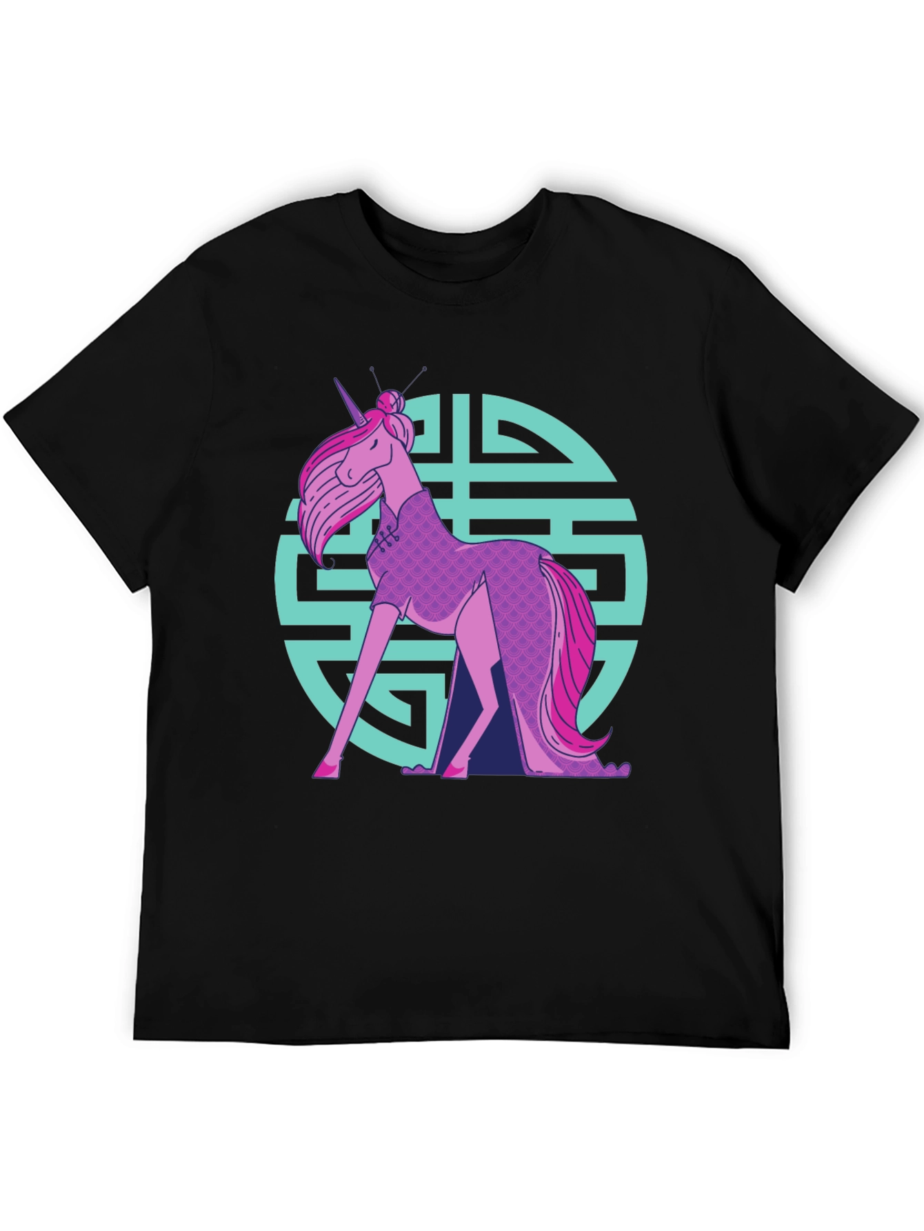 Unicorn Chinese Dress T-Shirt