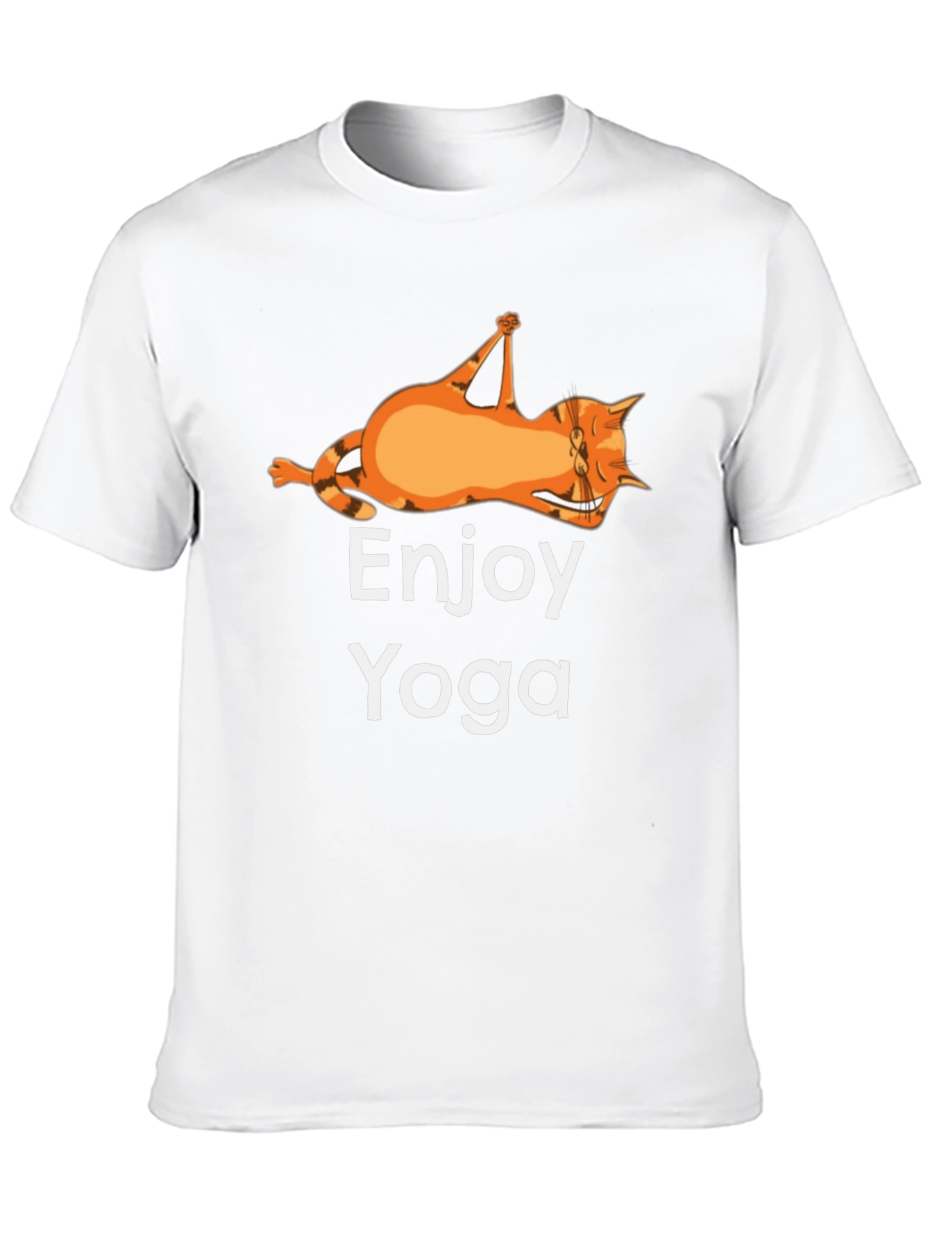 Enjoy Yoga Cat T-Shirt Funny Graphic Tee