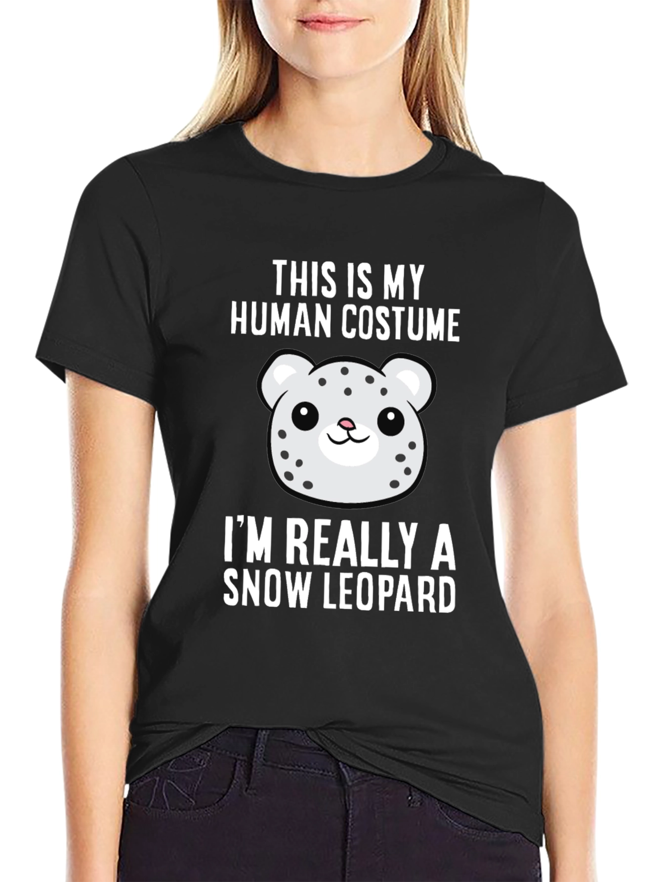 Human Costume Snow Leopard Tee