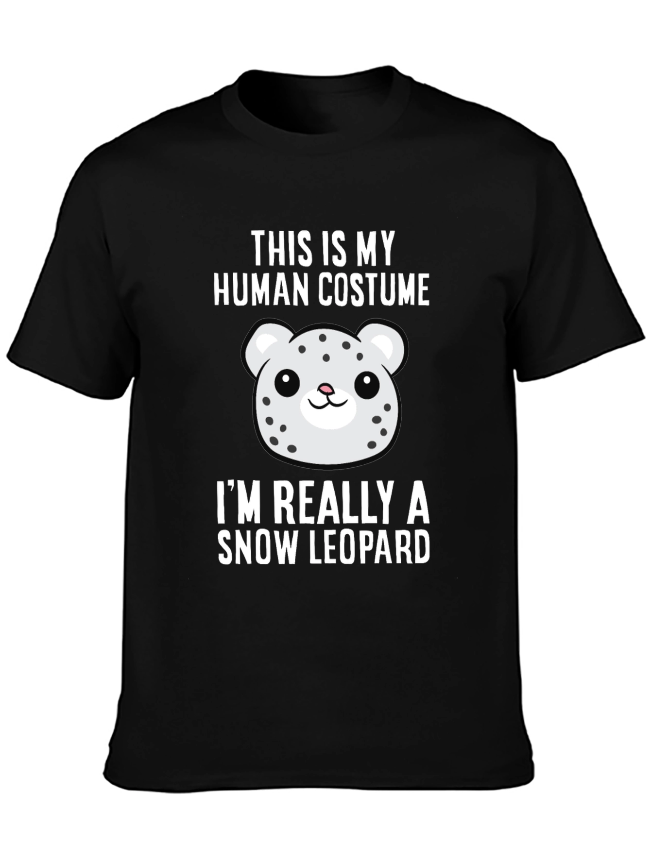 Human Costume Snow Leopard Tee