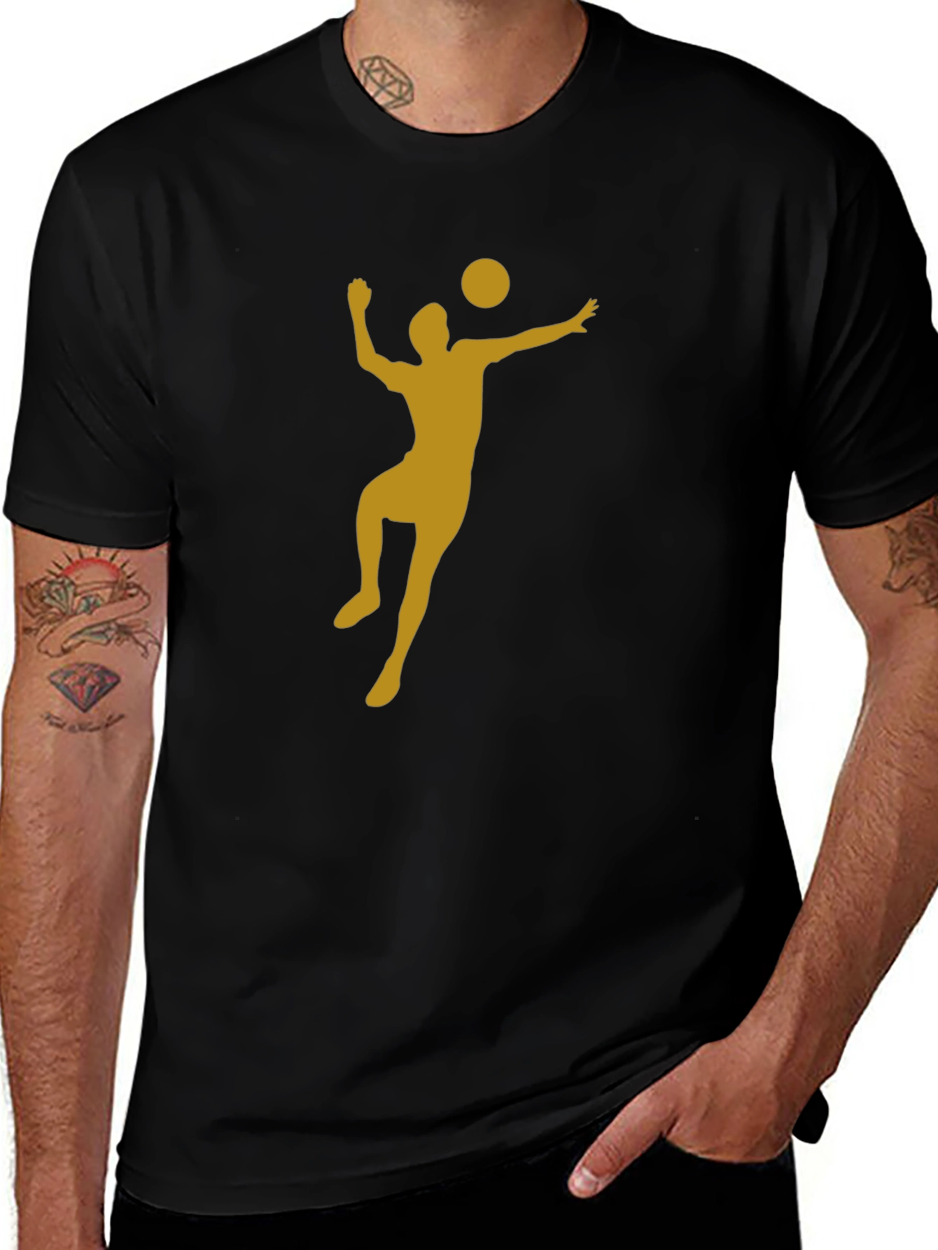 Volleyball Player Graphic T-Shirt