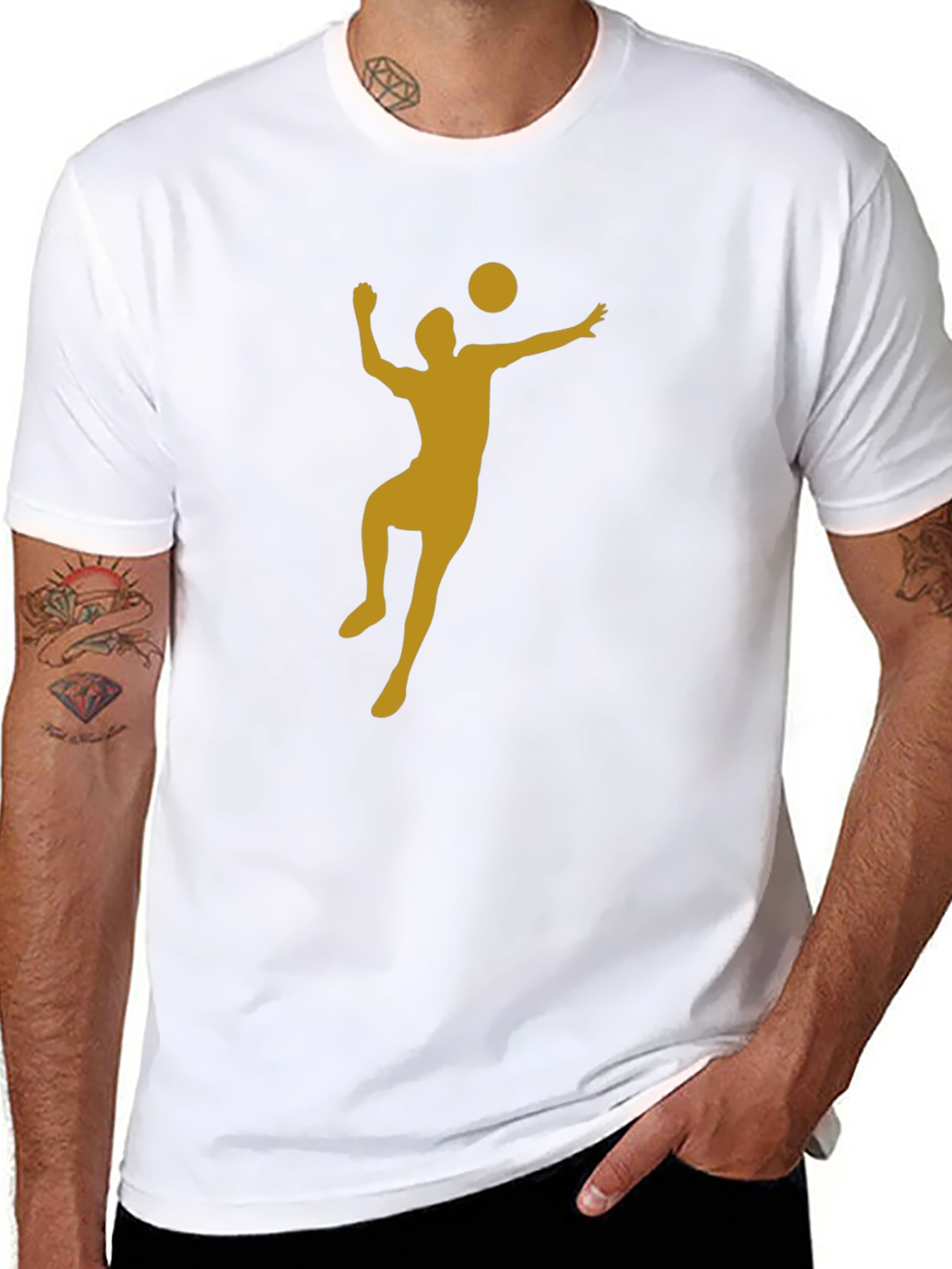 Volleyball Player Graphic T-Shirt