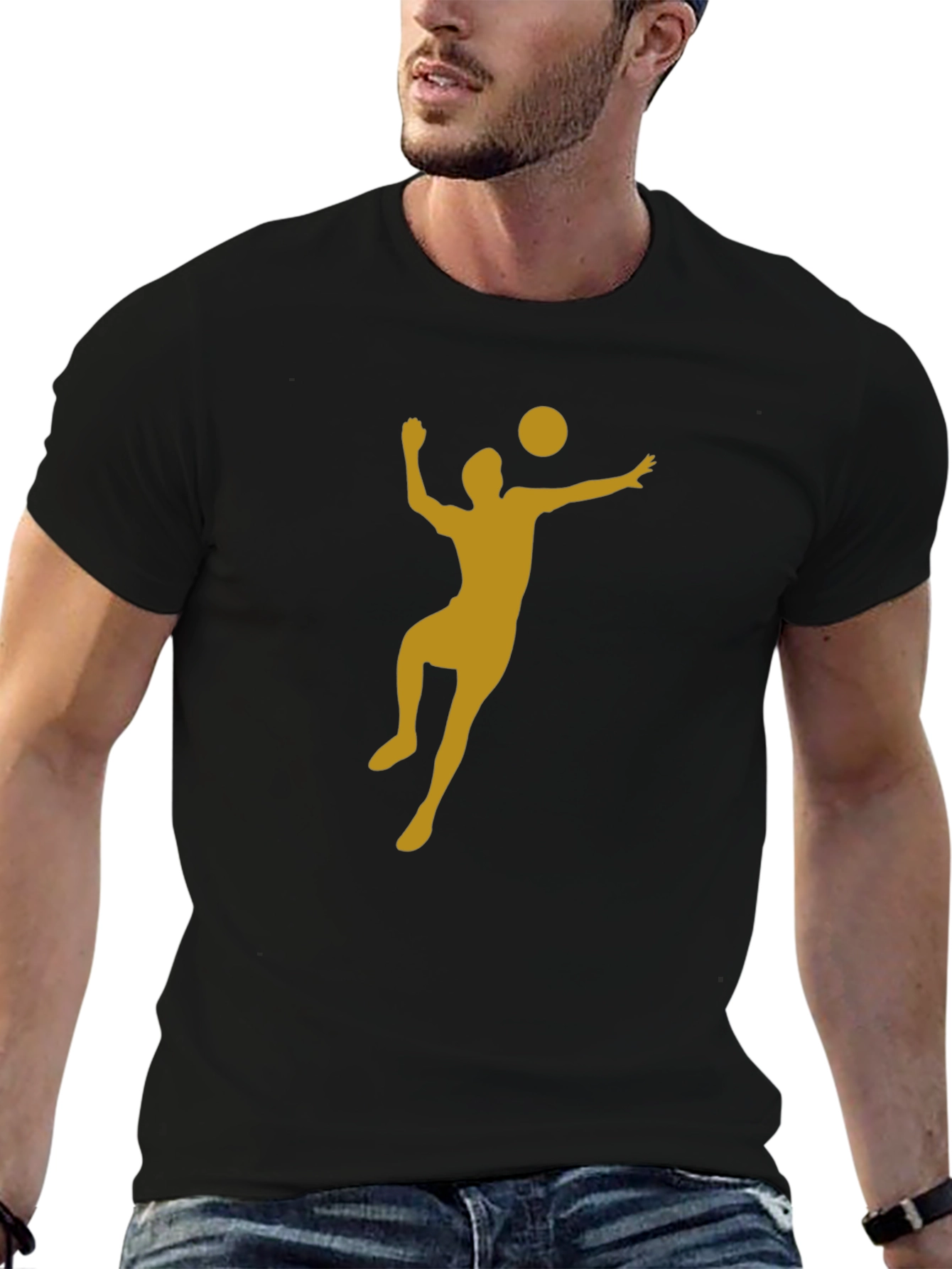 Volleyball Player Graphic T-Shirt