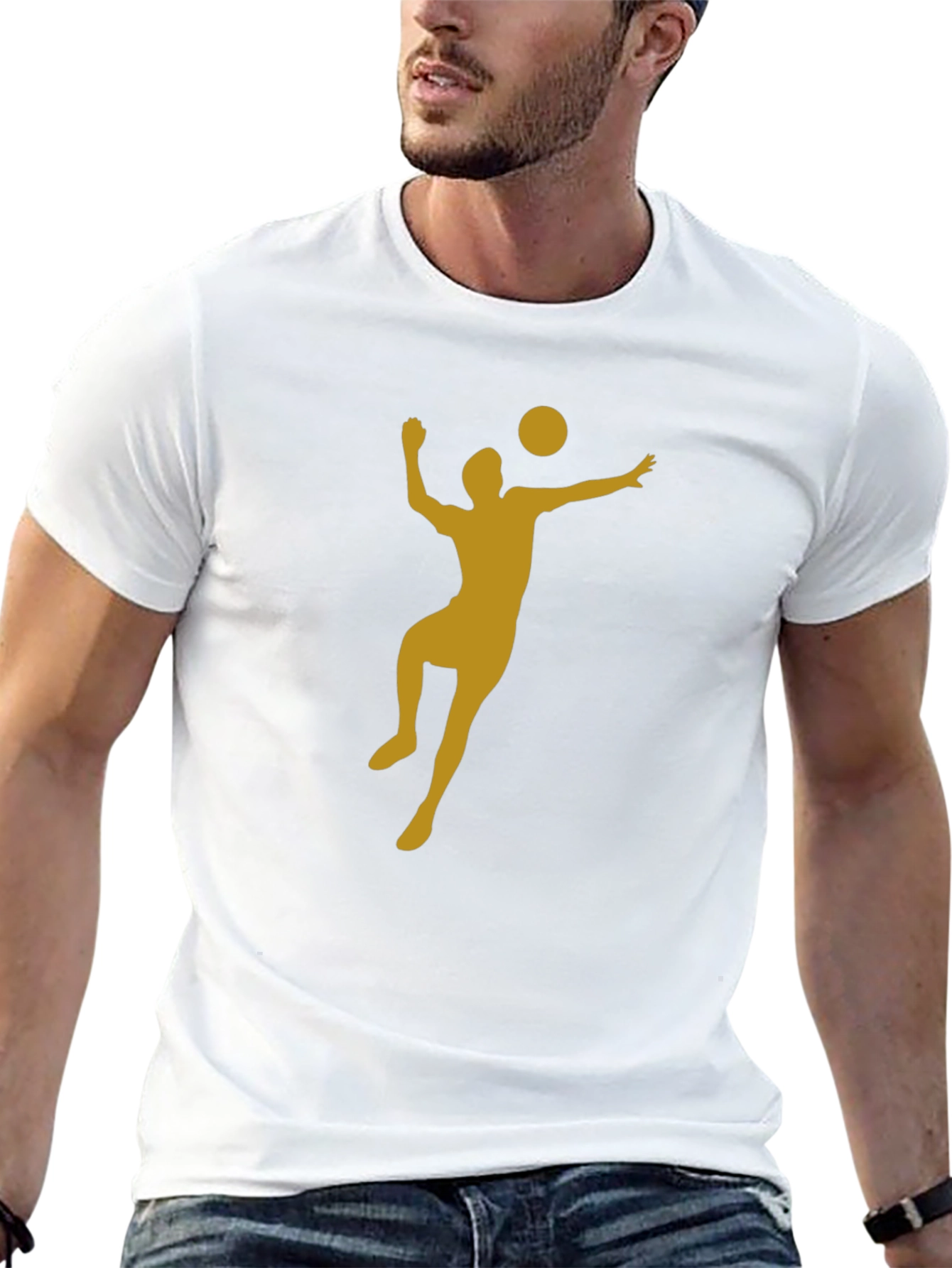 Volleyball Player Graphic T-Shirt