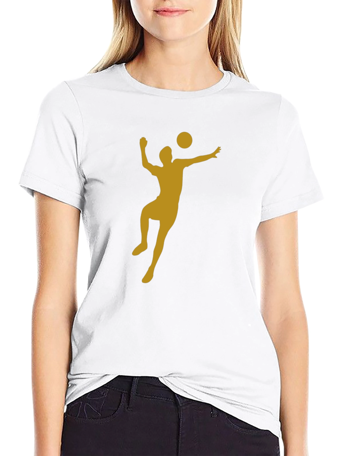 Volleyball Player Graphic T-Shirt