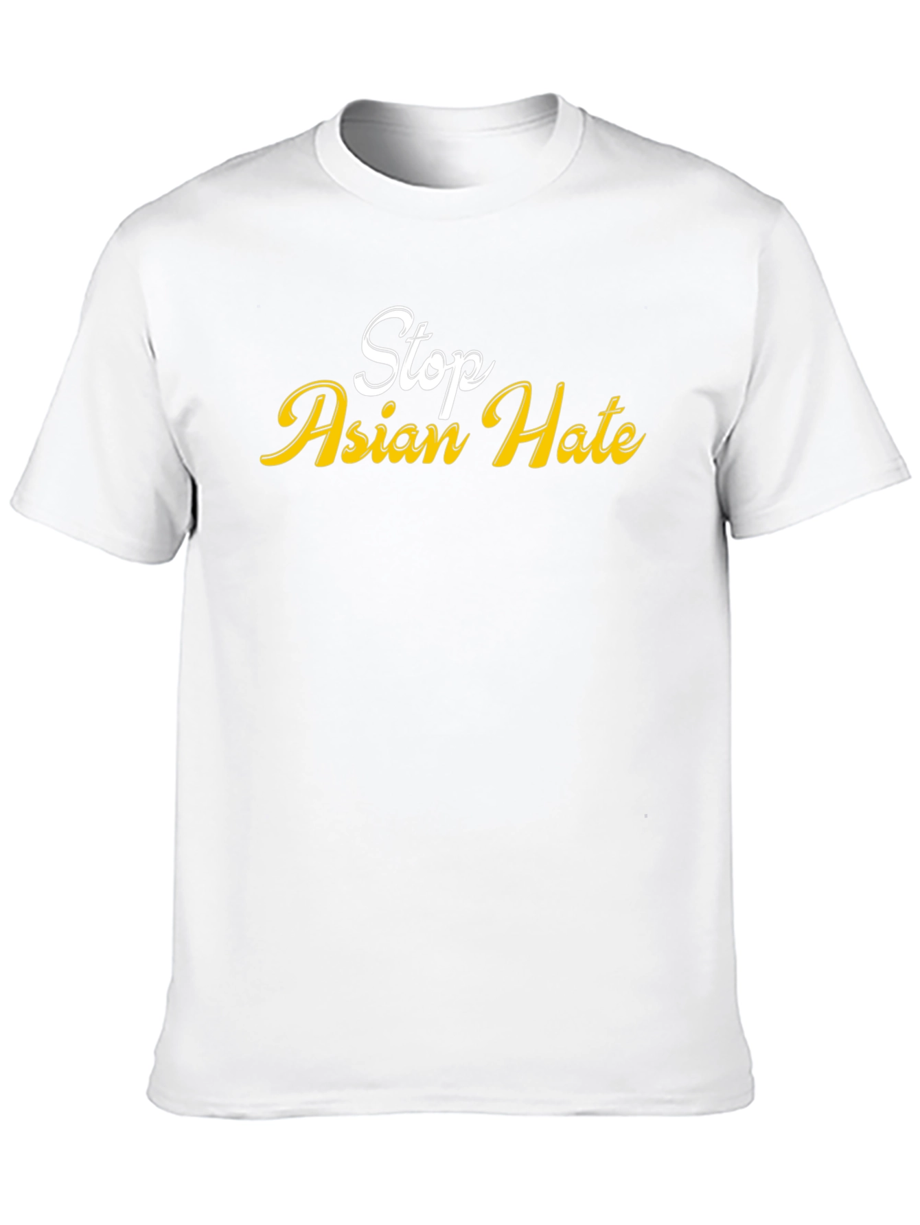 Stop Asian Hate T-Shirt - Black Crew Neck