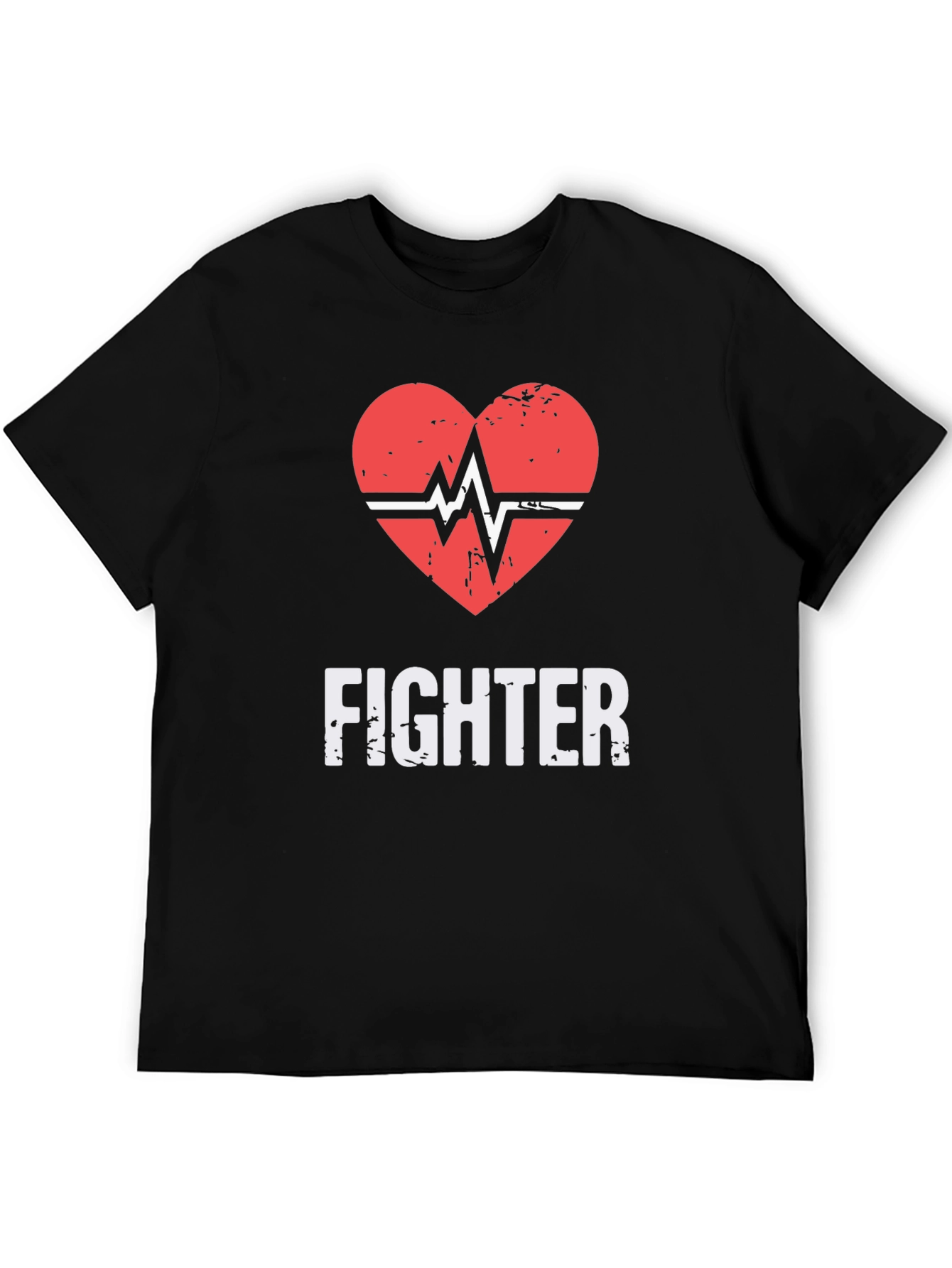 Fighter Heartbeat Graphic T-Shirt
