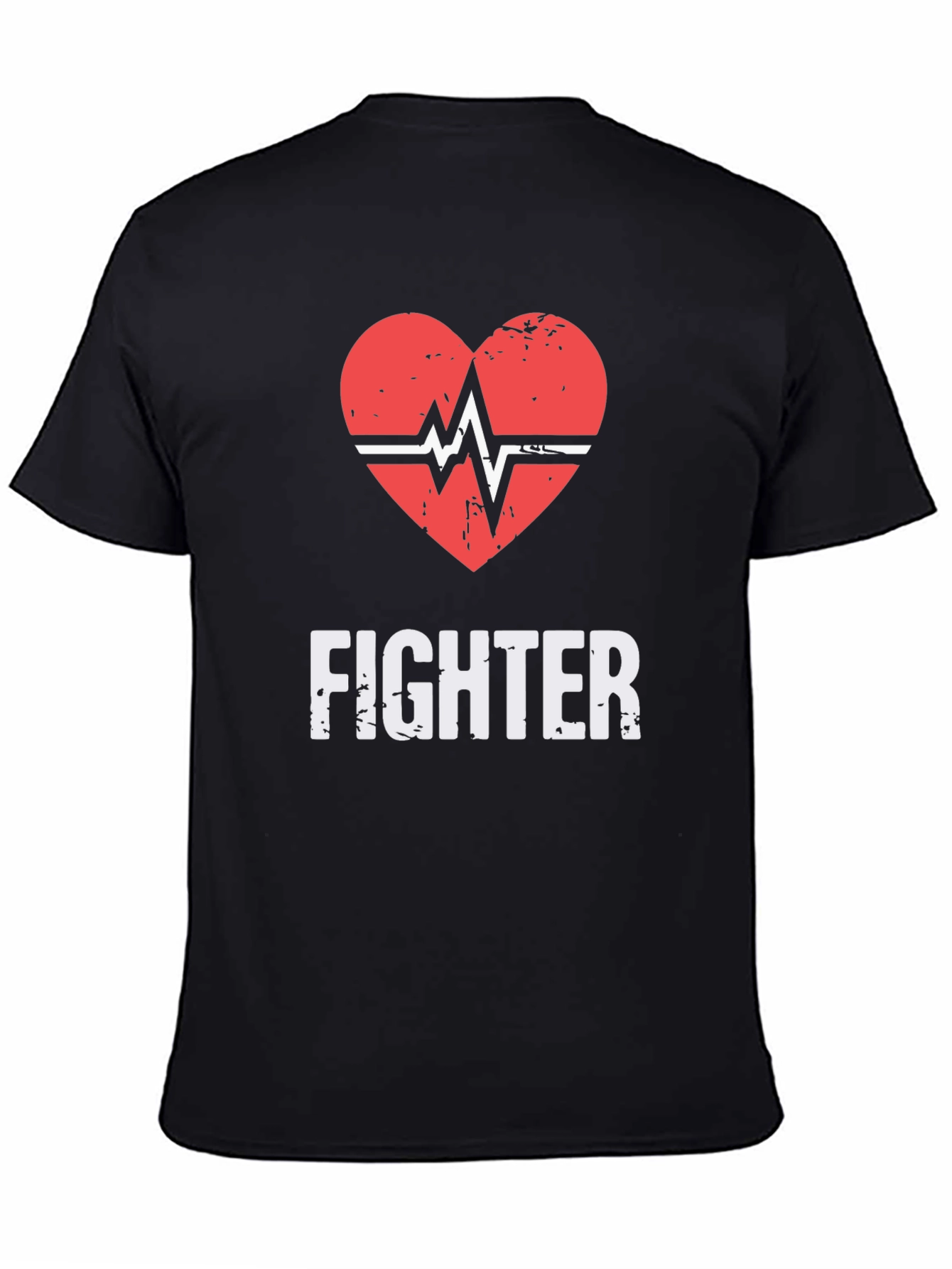 Fighter Heartbeat Graphic T-Shirt