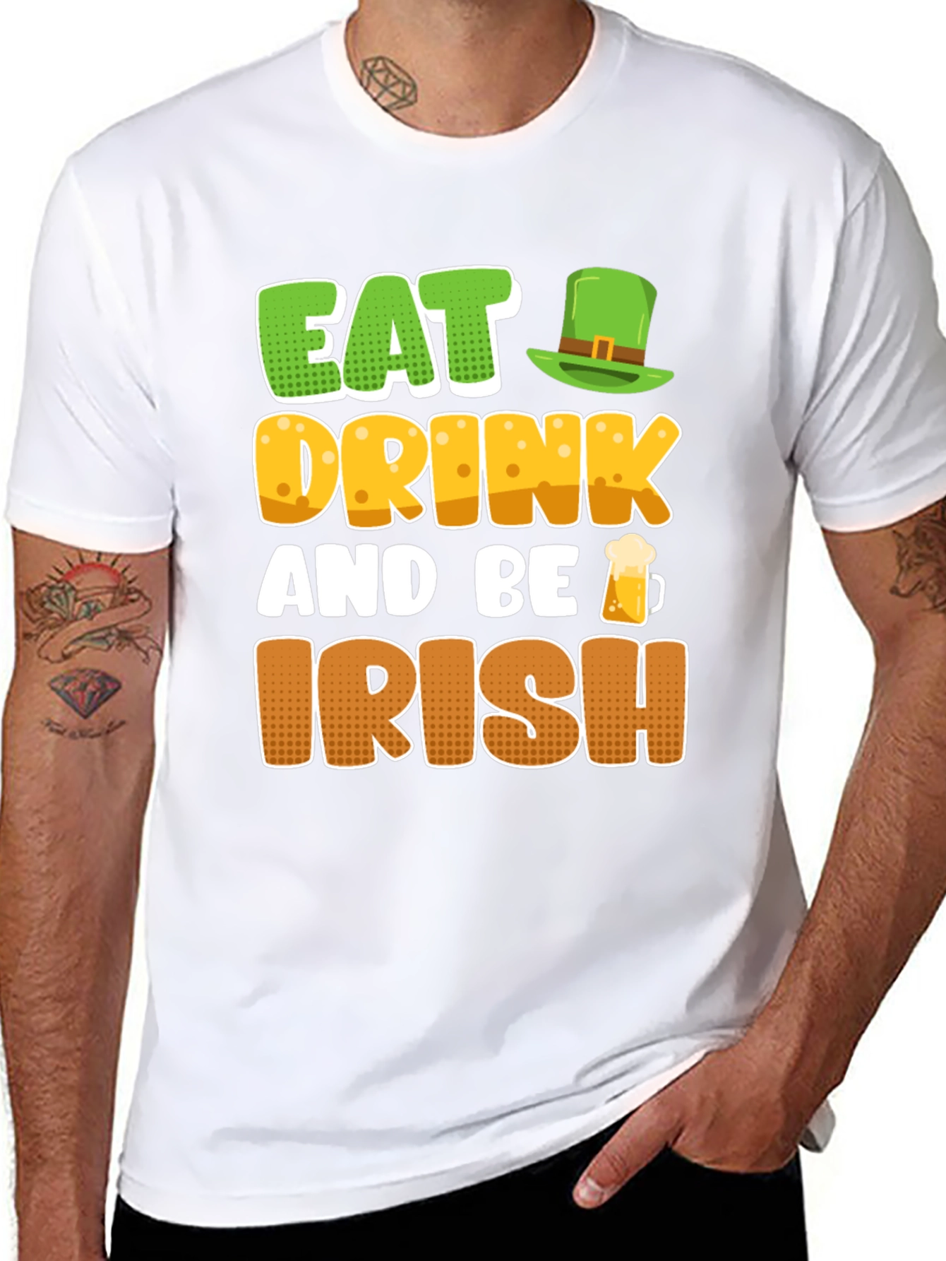 Eat Drink and Be Irish St. Patricks Day T-Shirt