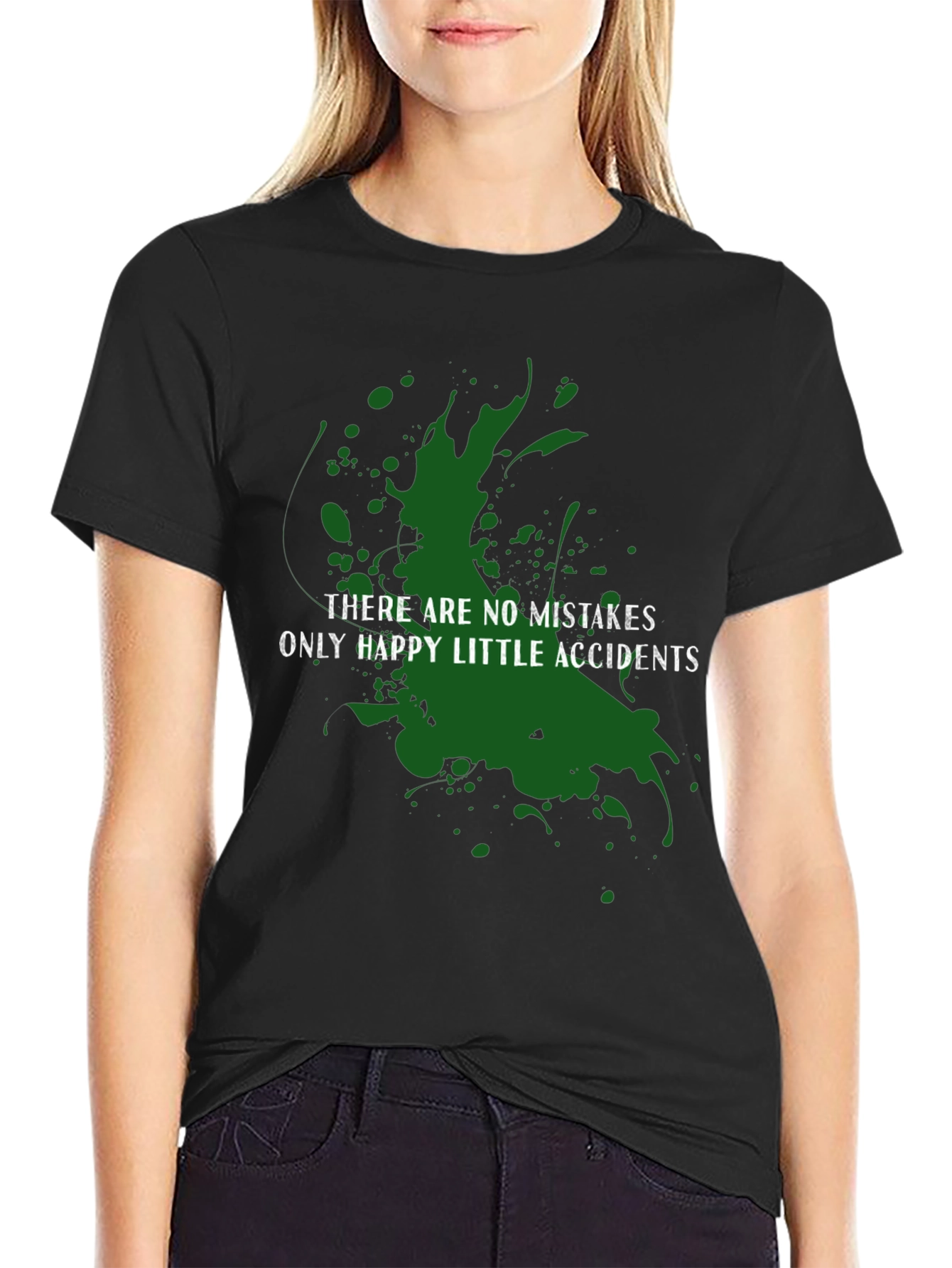 Happy Accidents Graphic Tee - Bob Ross Inspired Shirt