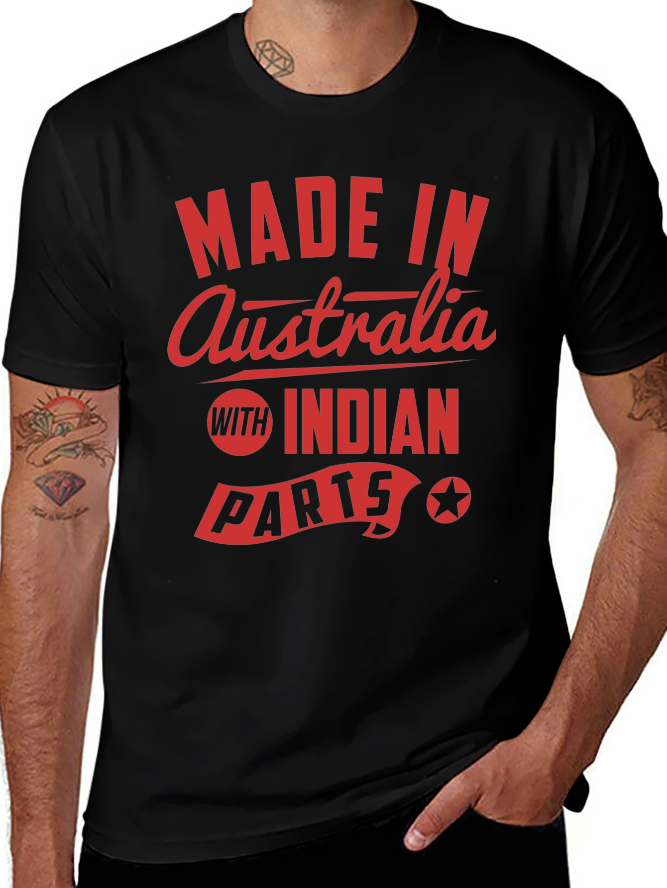 Made in Australia with Indian Parts T-Shirt