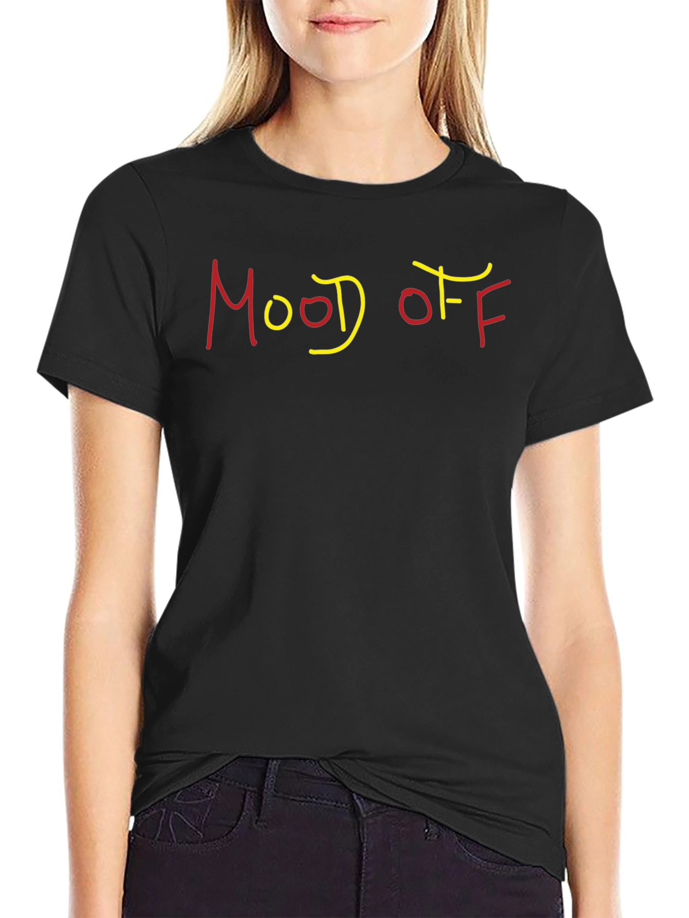 Mood Off Graphic T-Shirt - Casual Cotton Tee