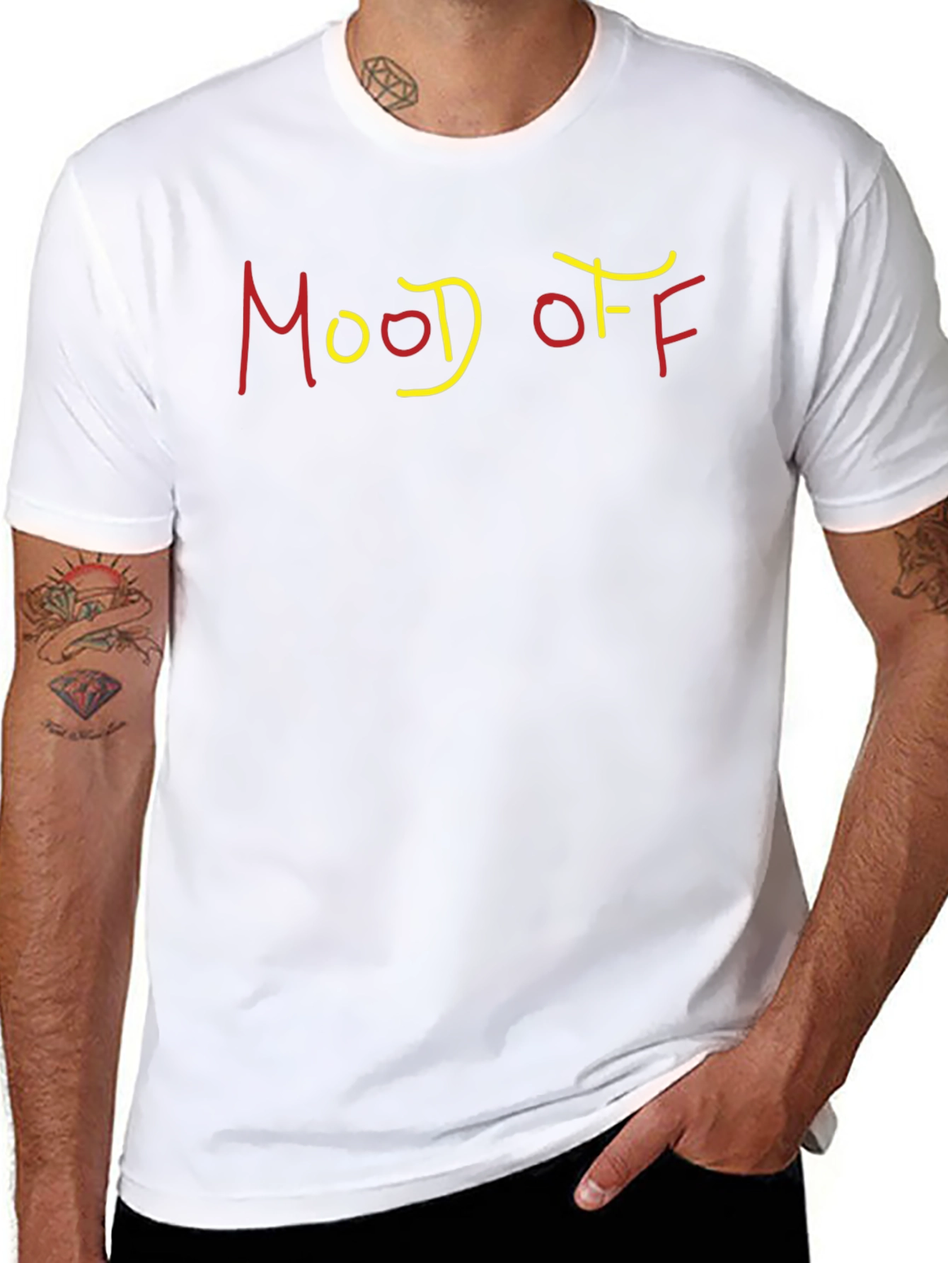 Mood Off Graphic T-Shirt - Casual Cotton Tee