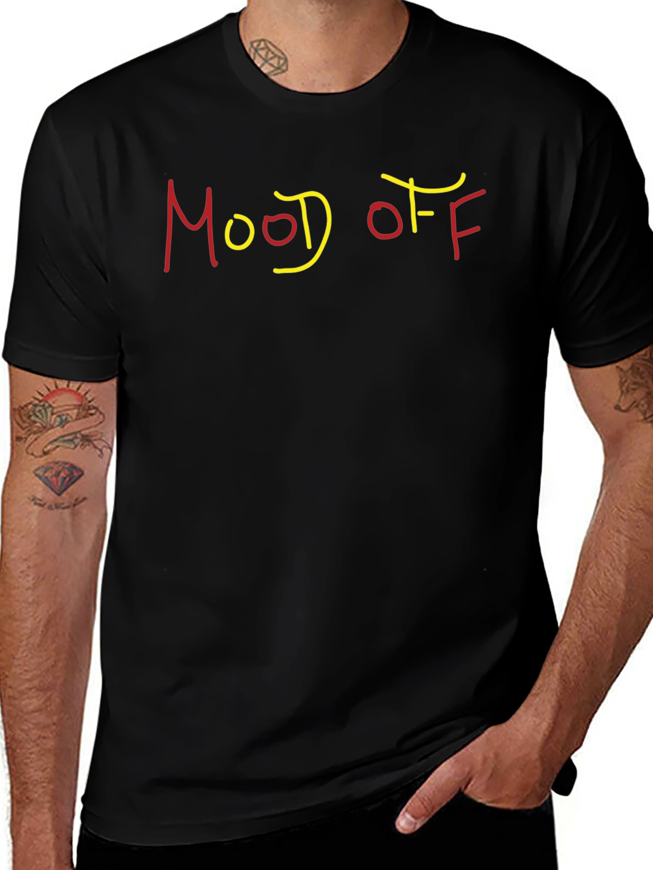 Mood Off Graphic T-Shirt - Casual Cotton Tee