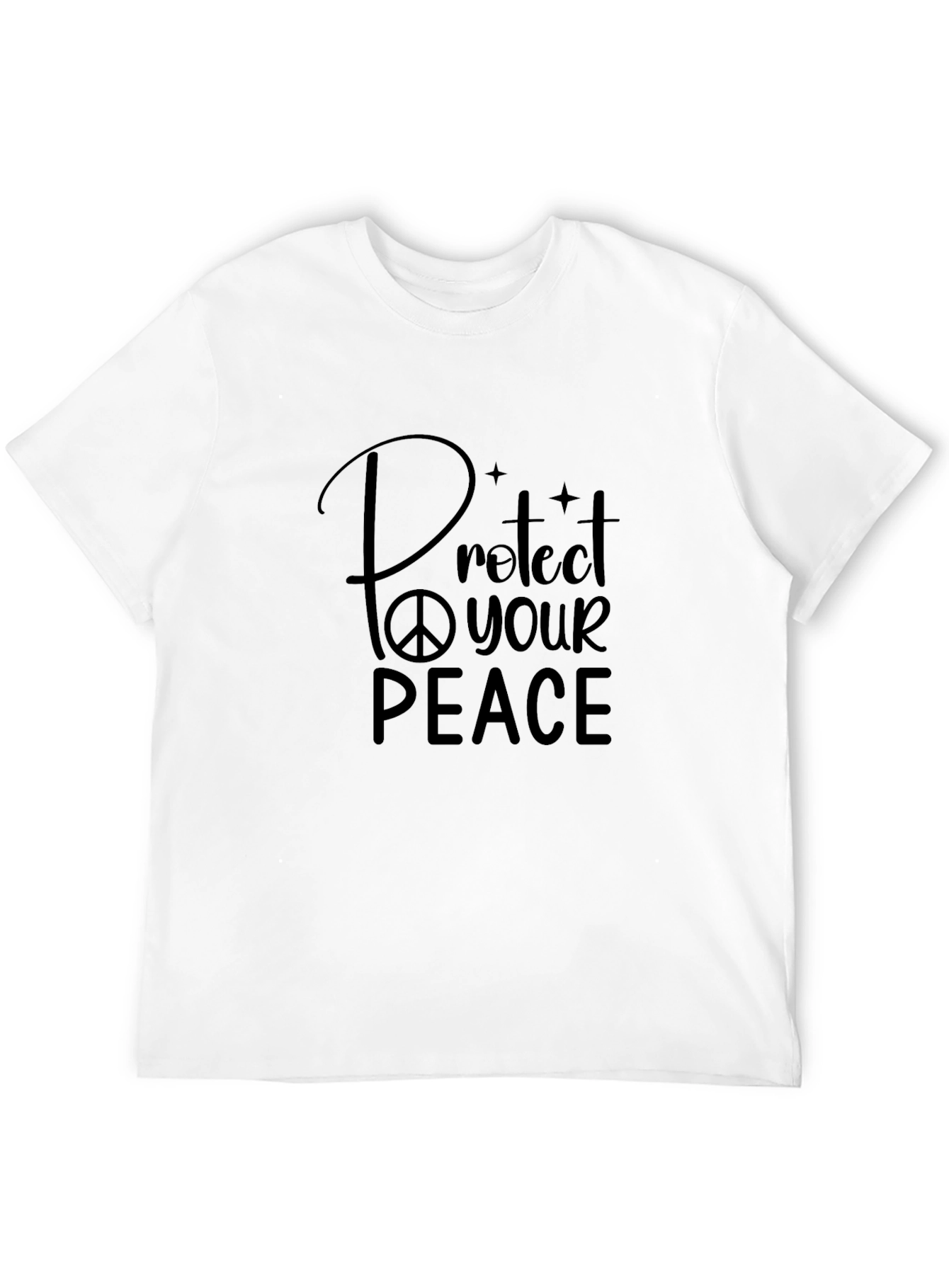 Protect Your Peace Graphic Tee - Black T-Shirt