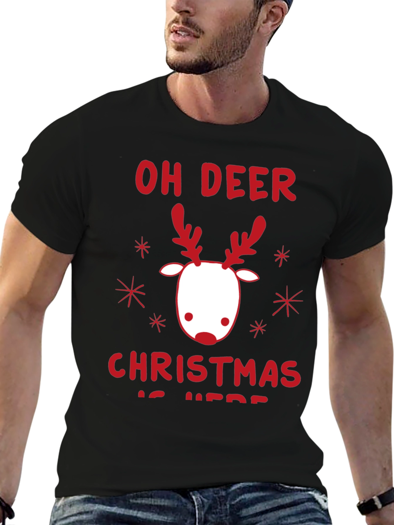 Oh Deer Christmas Shirt - Holiday Festive Tee
