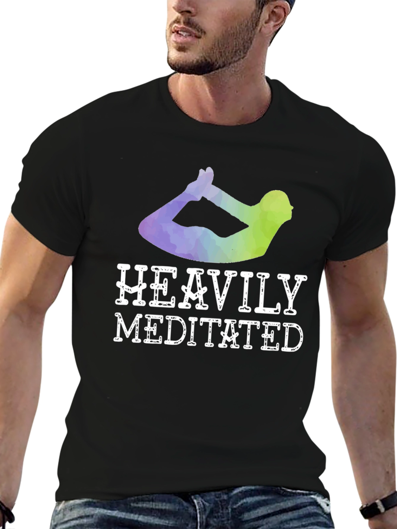 Heavily Meditated Yoga T-Shirt