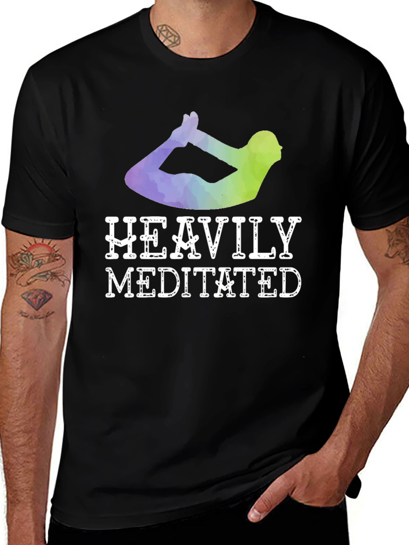 Heavily Meditated Yoga T-Shirt