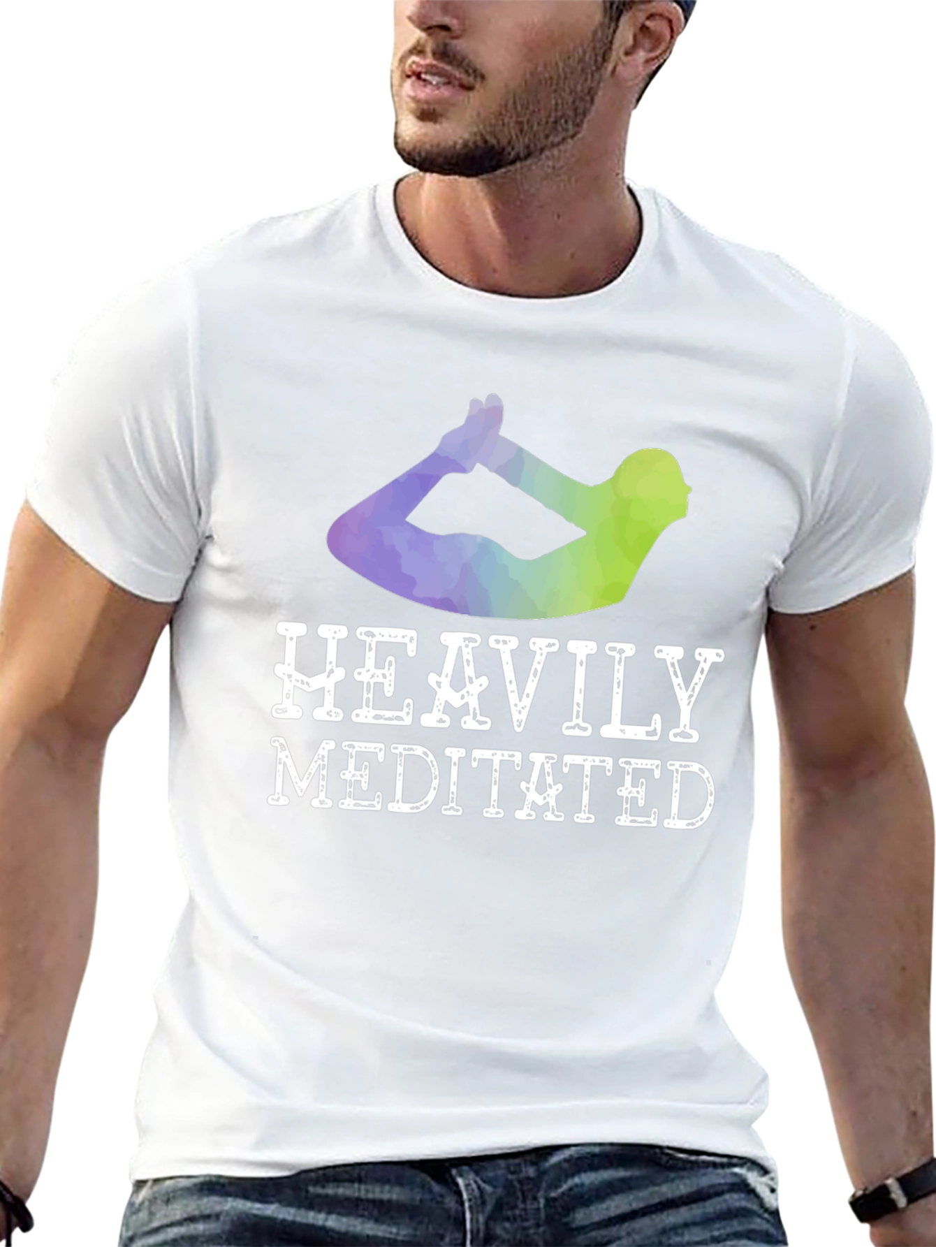 Heavily Meditated Yoga T-Shirt