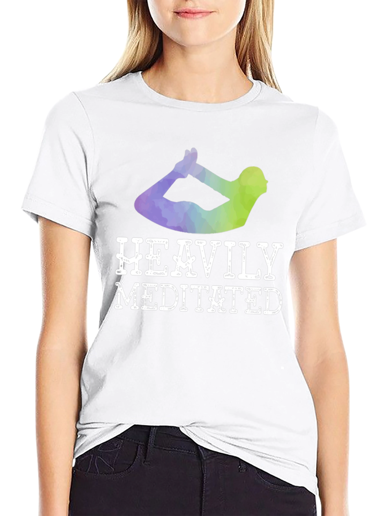 Heavily Meditated Yoga T-Shirt