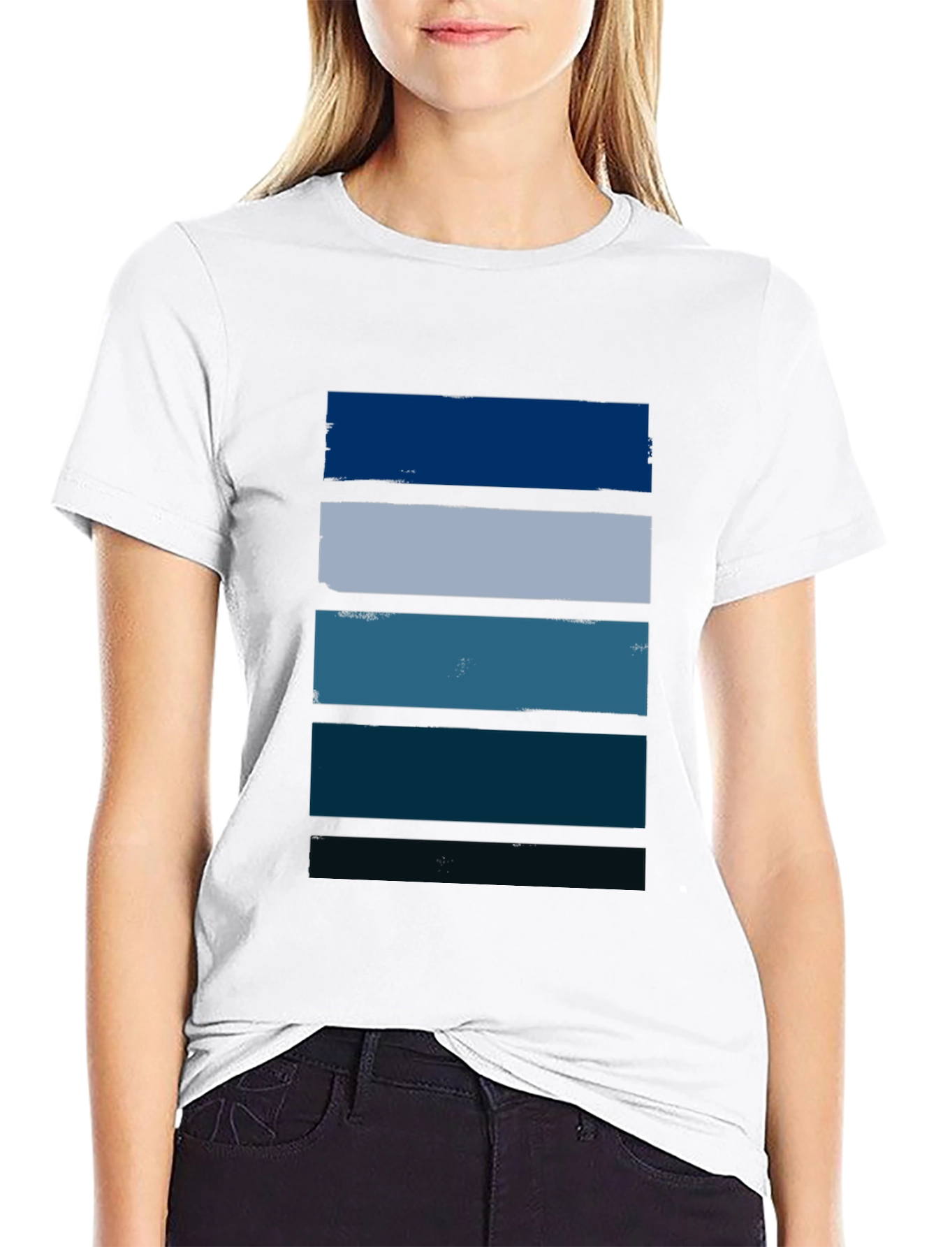 Modern Striped Graphic T-Shirt
