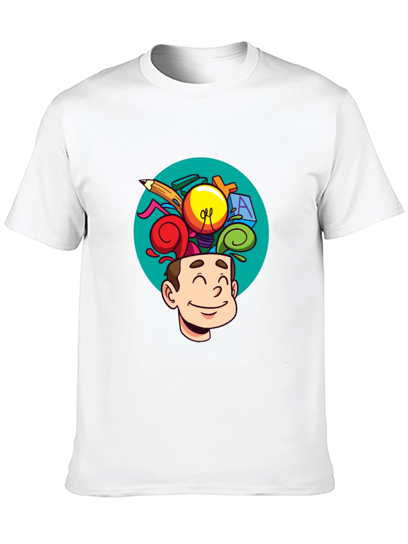 Creative Mind T-Shirt - Cartoon Brain