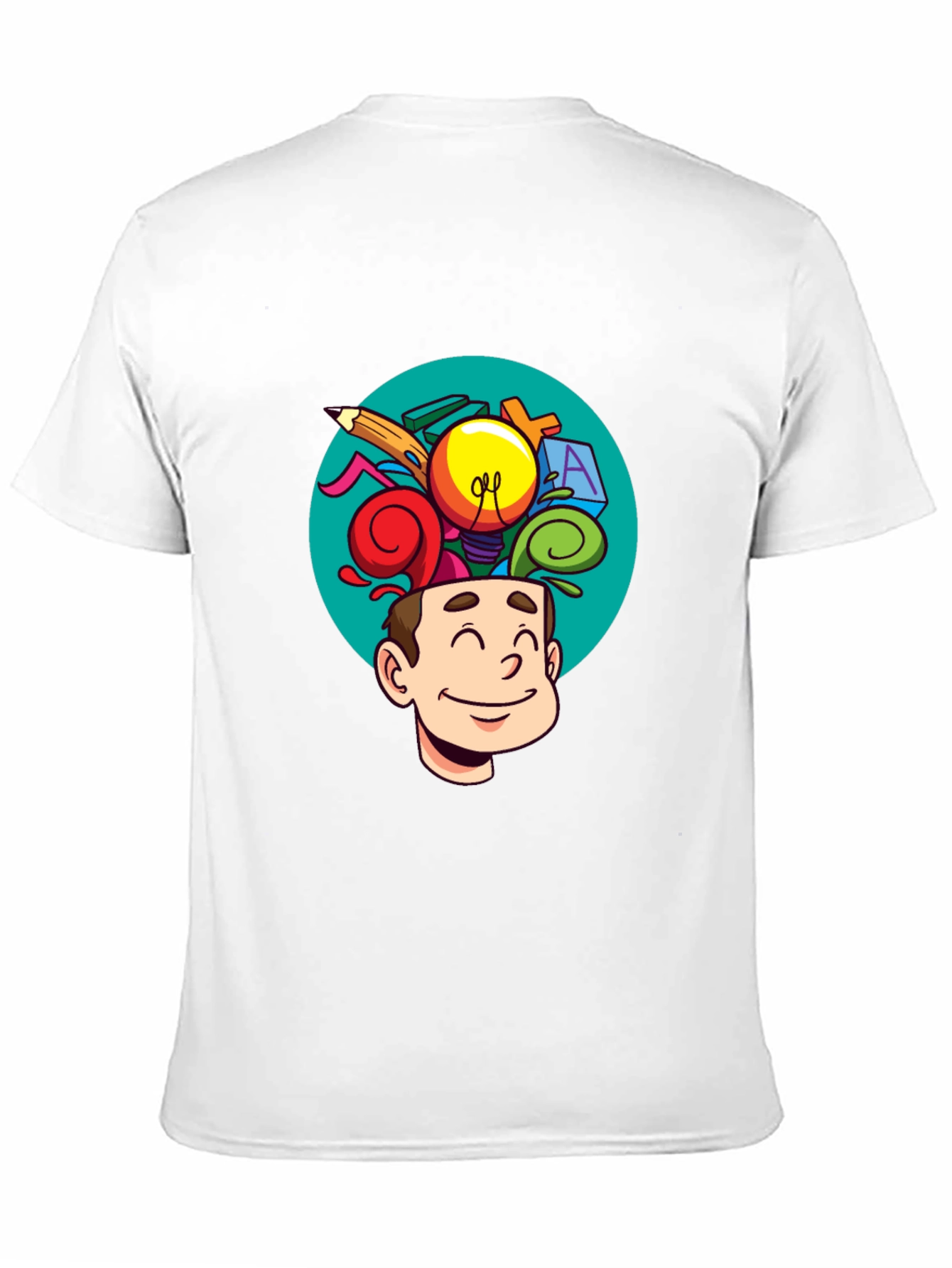 Creative Mind T-Shirt - Cartoon Brain