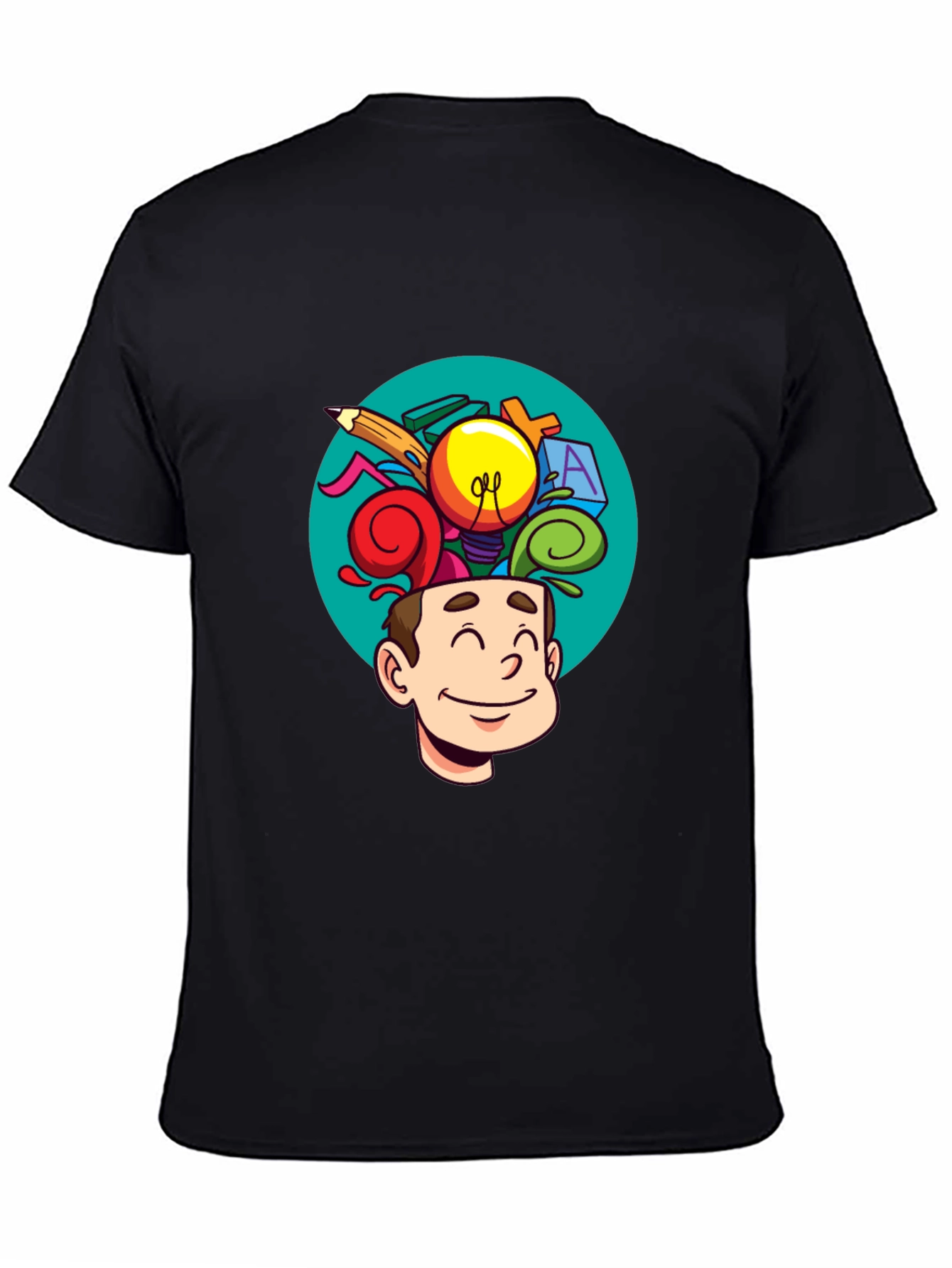 Creative Mind T-Shirt - Cartoon Brain