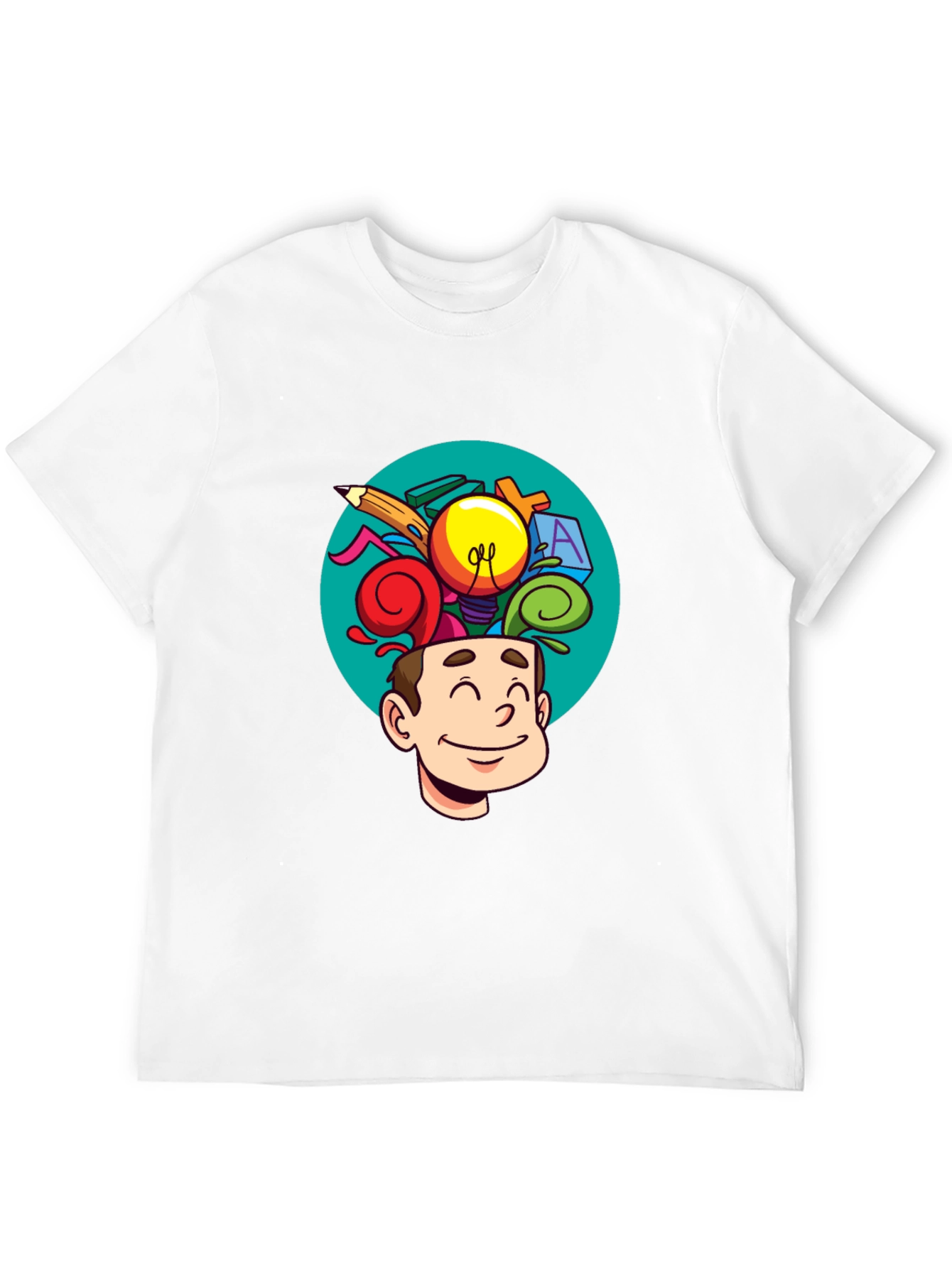 Creative Mind T-Shirt - Cartoon Brain