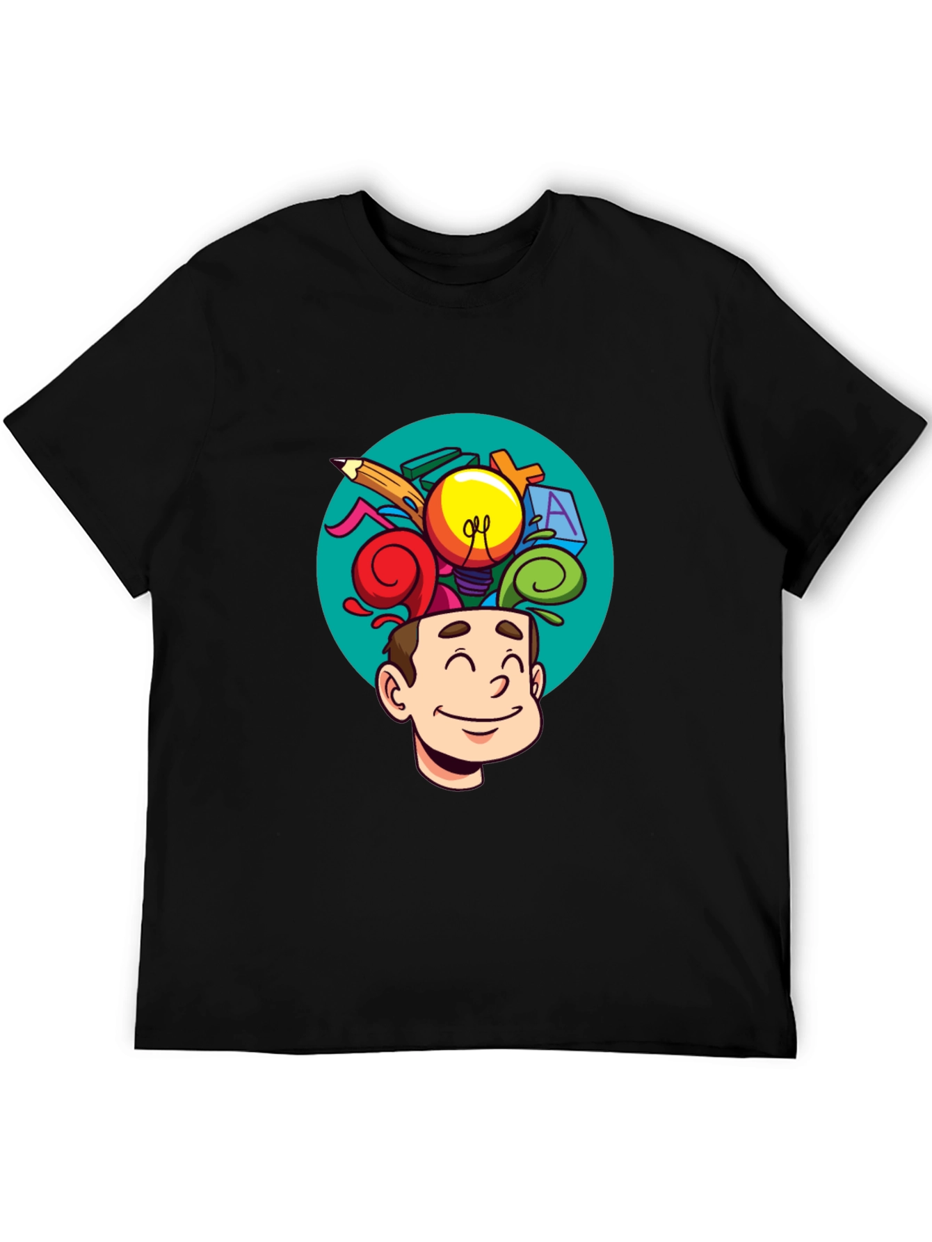 Creative Mind T-Shirt - Cartoon Brain
