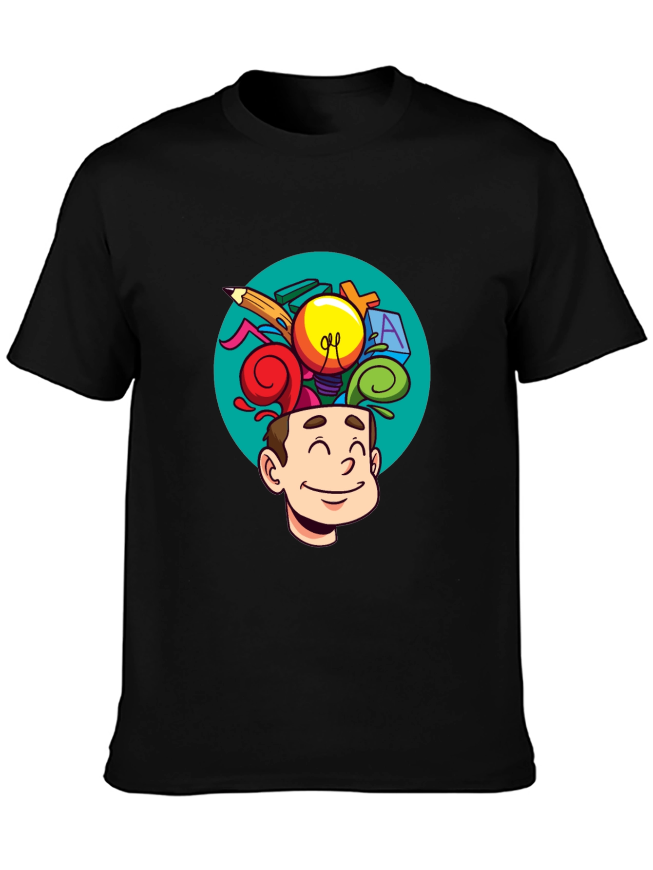 Creative Mind T-Shirt - Cartoon Brain