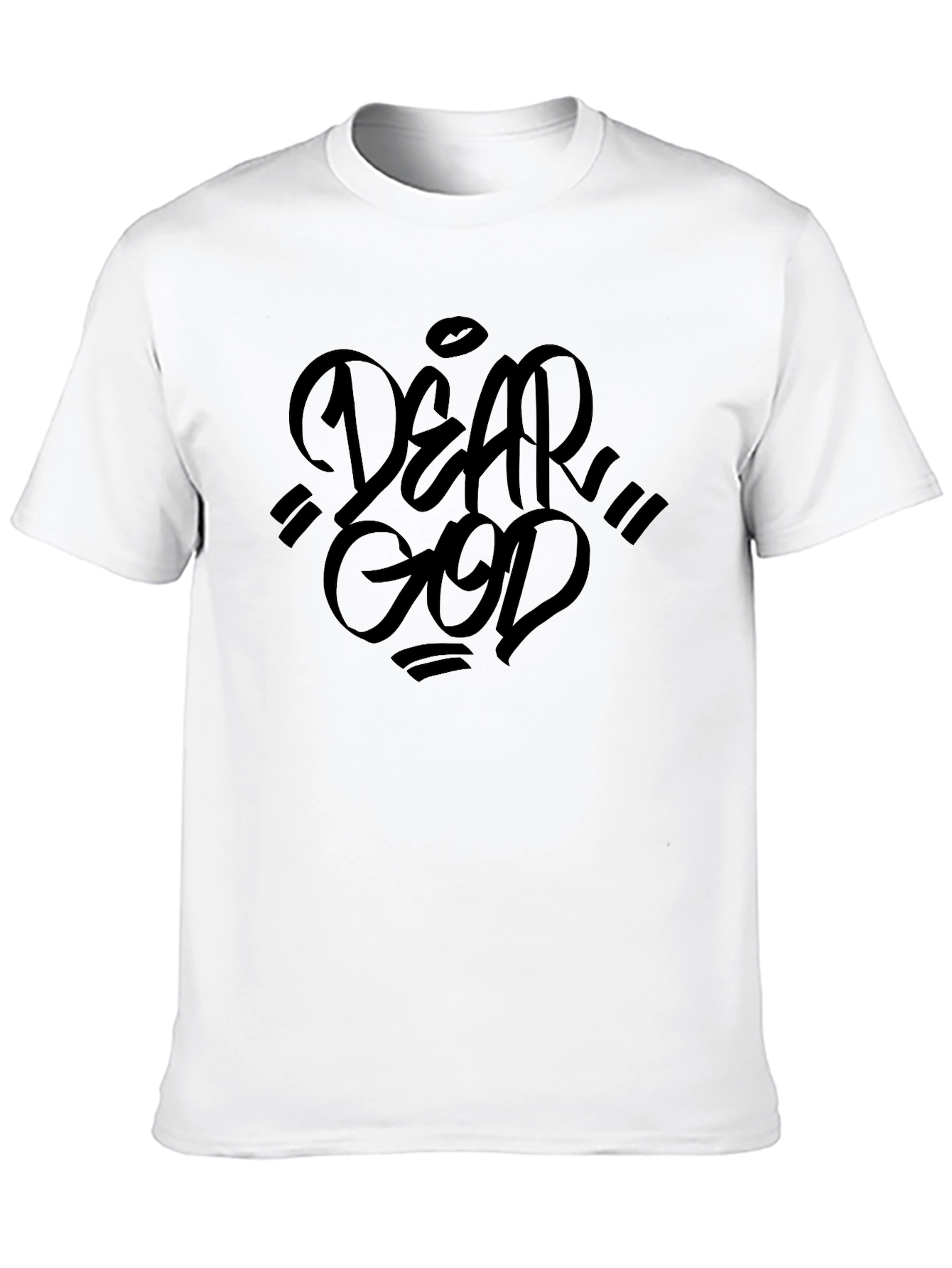 Dear God Graphic Black T-Shirt