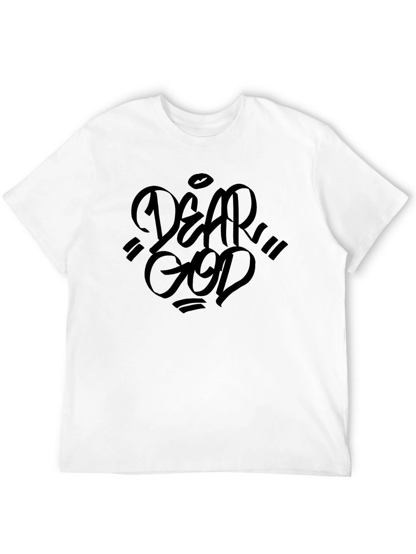 Dear God Graphic Black T-Shirt