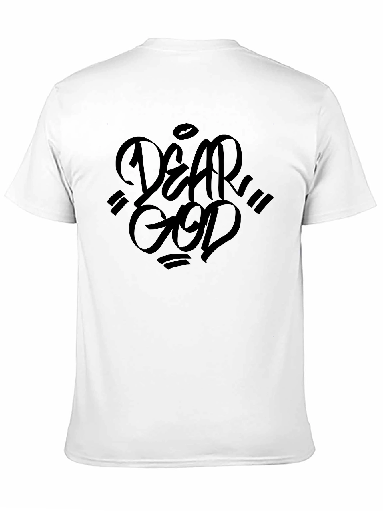 Dear God Graphic Black T-Shirt
