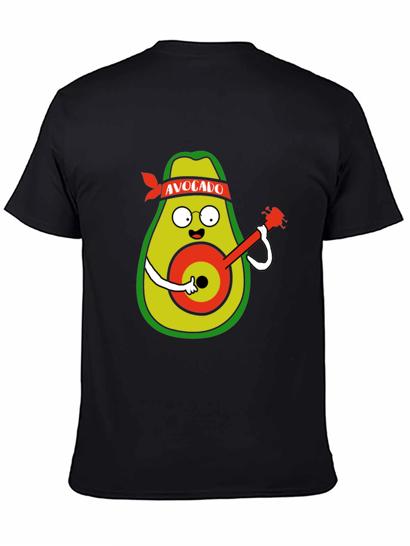 Avocado Guitarist Black T-Shirt