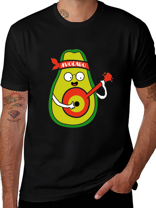 Avocado Guitarist Black T-Shirt
