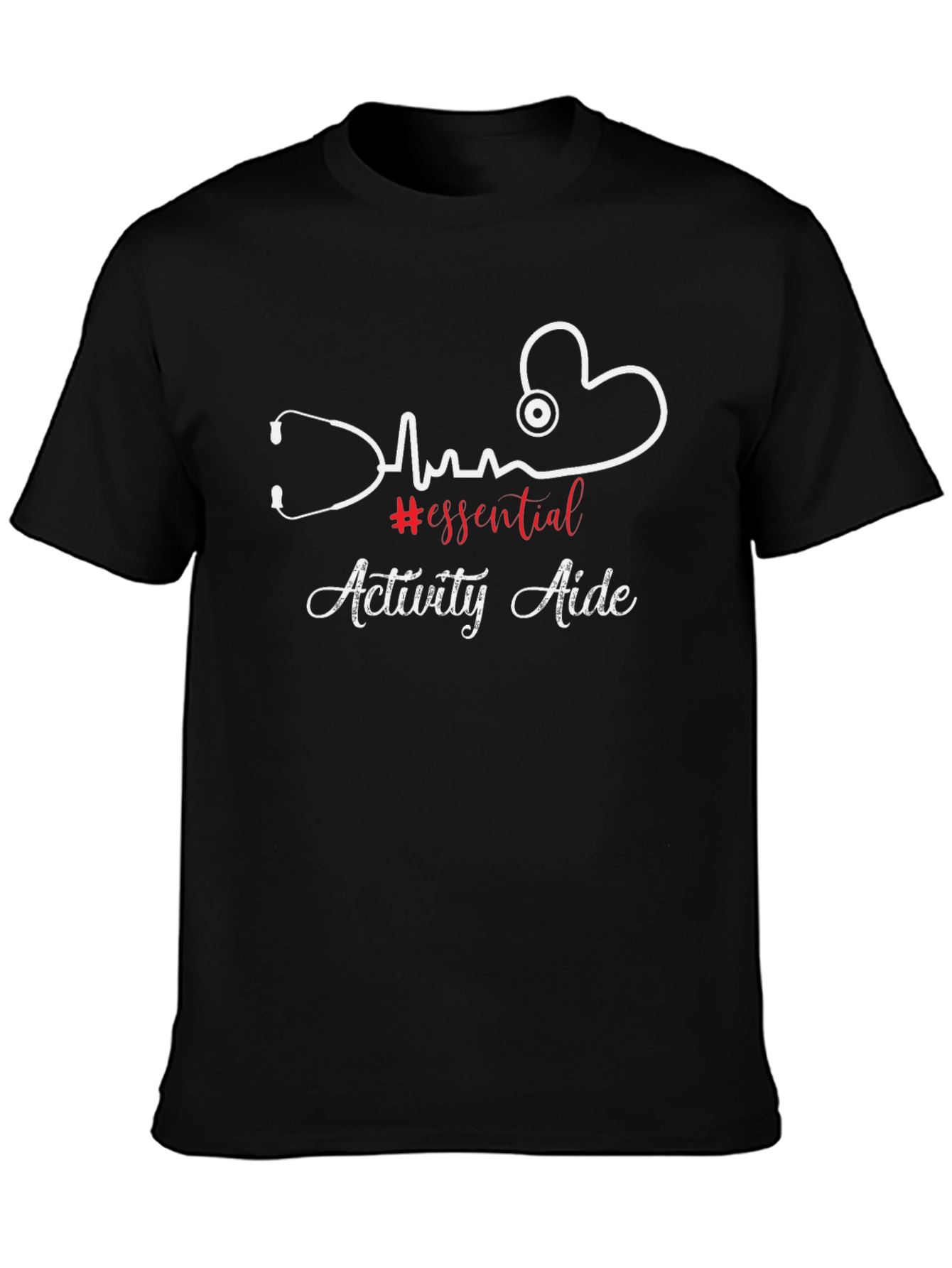 Essential Activity Aide Stethoscope Heartbeat T-Shirt