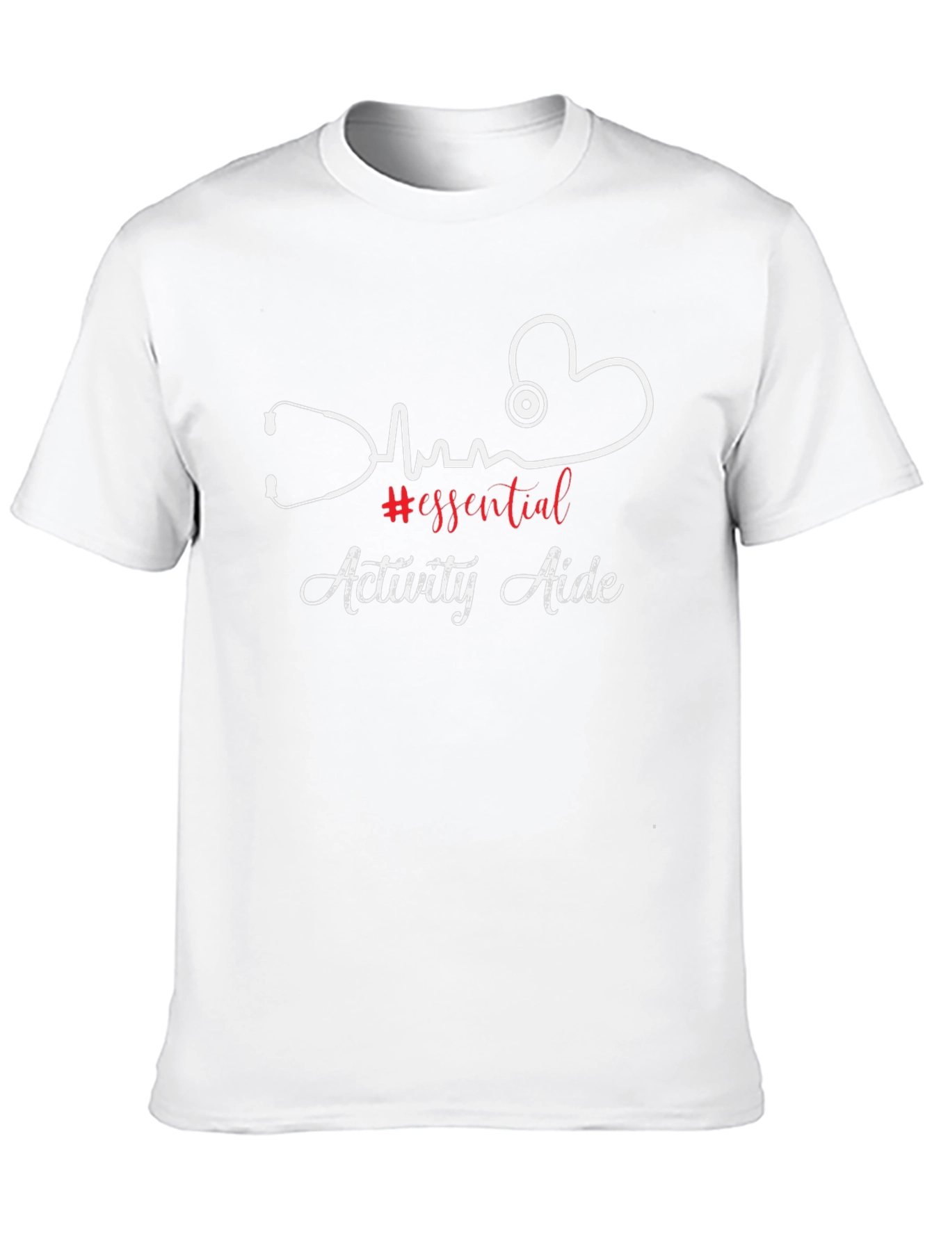 Essential Activity Aide Stethoscope Heartbeat T-Shirt