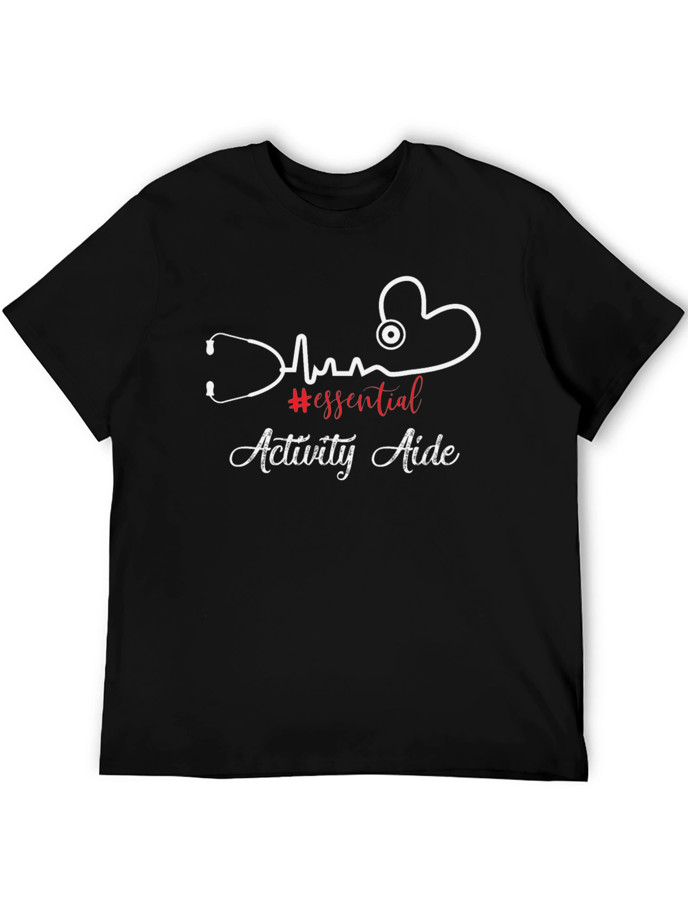 Essential Activity Aide Stethoscope Heartbeat T-Shirt