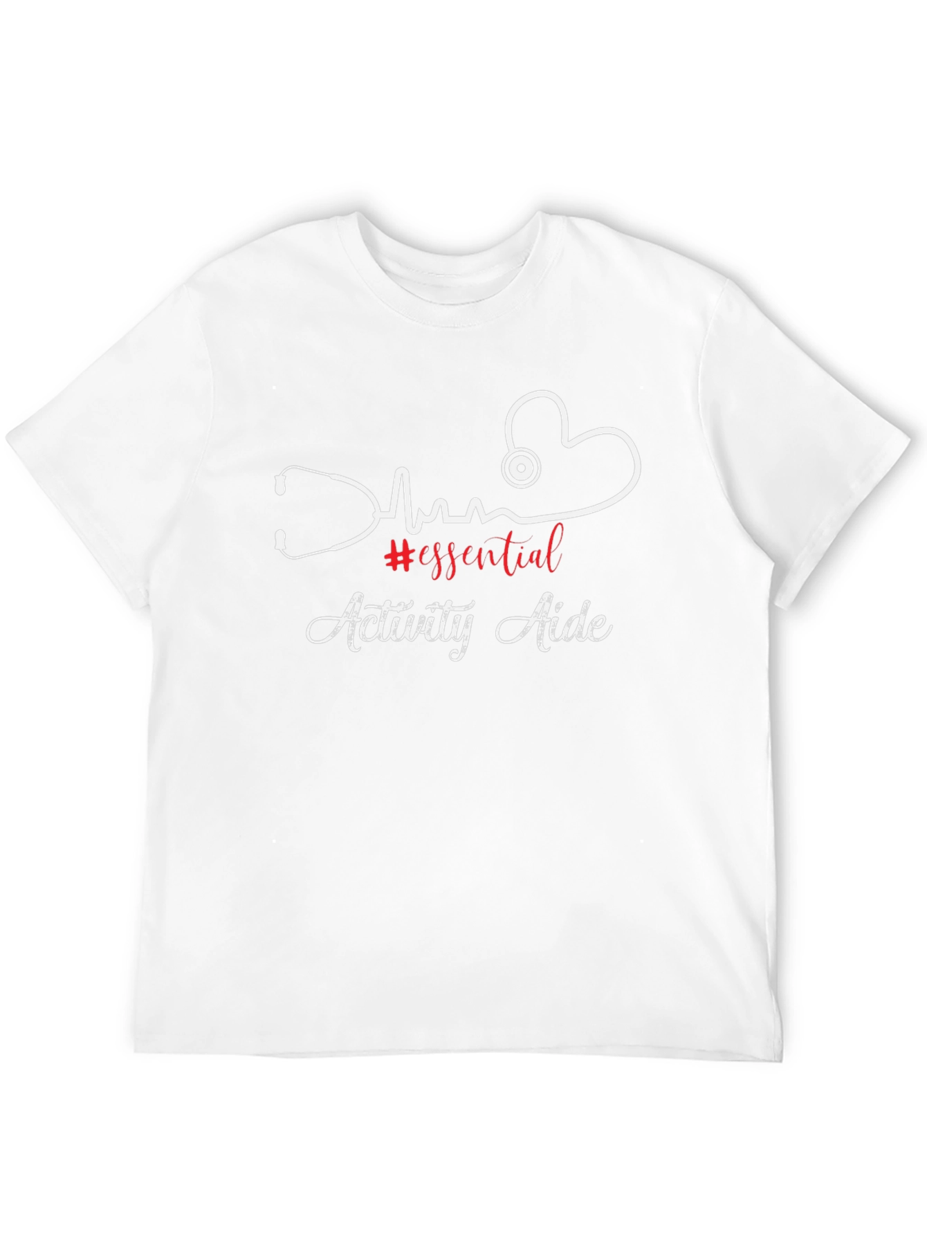 Essential Activity Aide Stethoscope Heartbeat T-Shirt