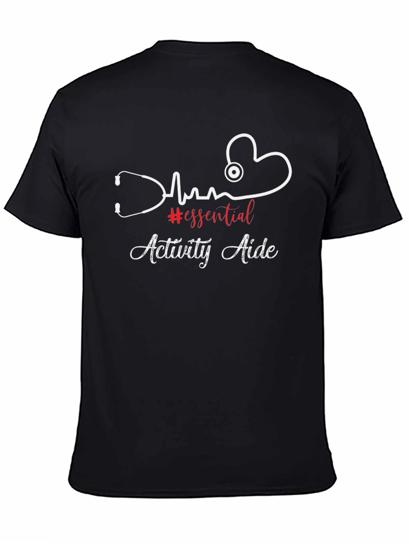 Essential Activity Aide Stethoscope Heartbeat T-Shirt