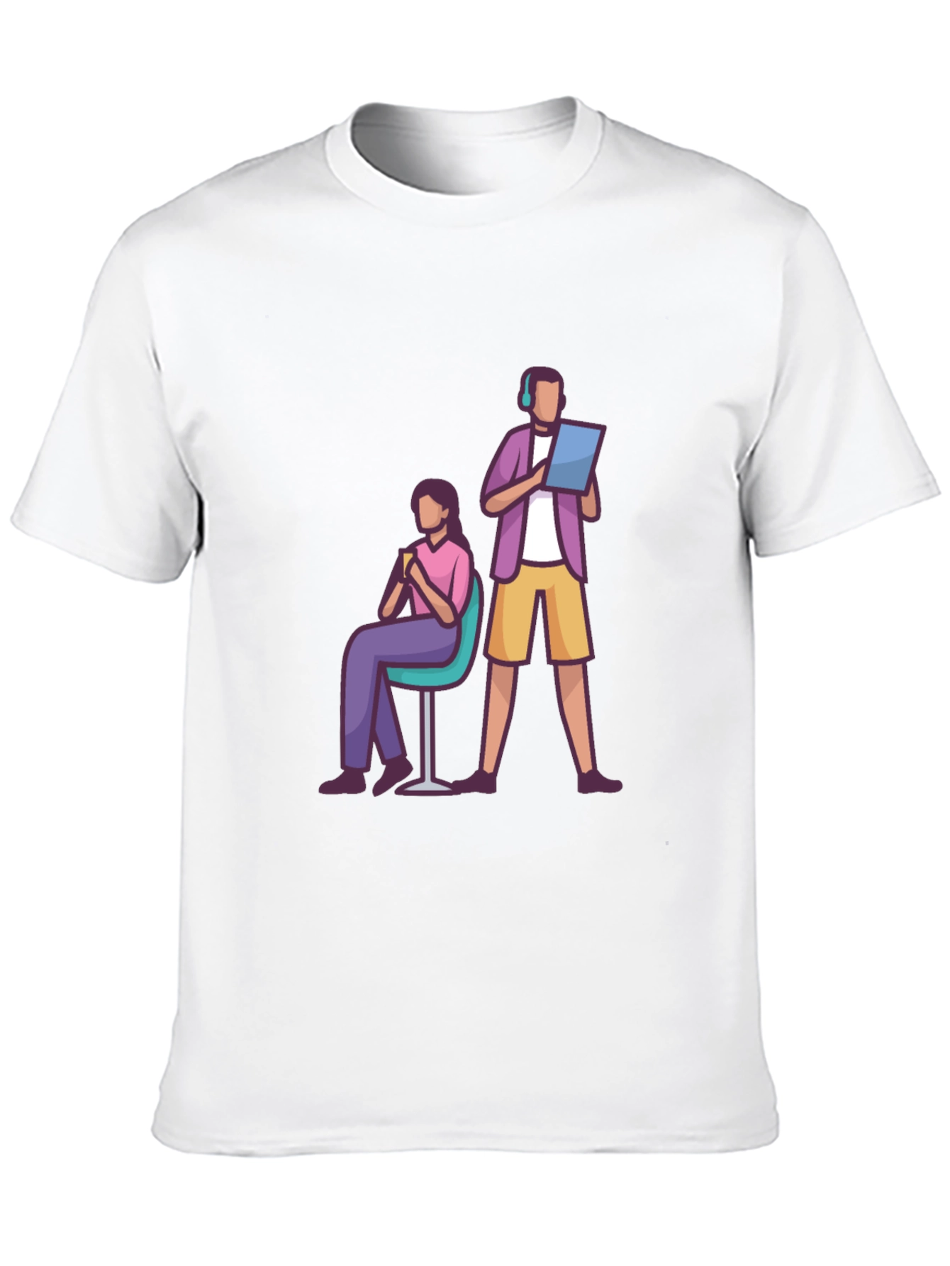 Teamwork Graphic T-Shirt - Black Casual Tee