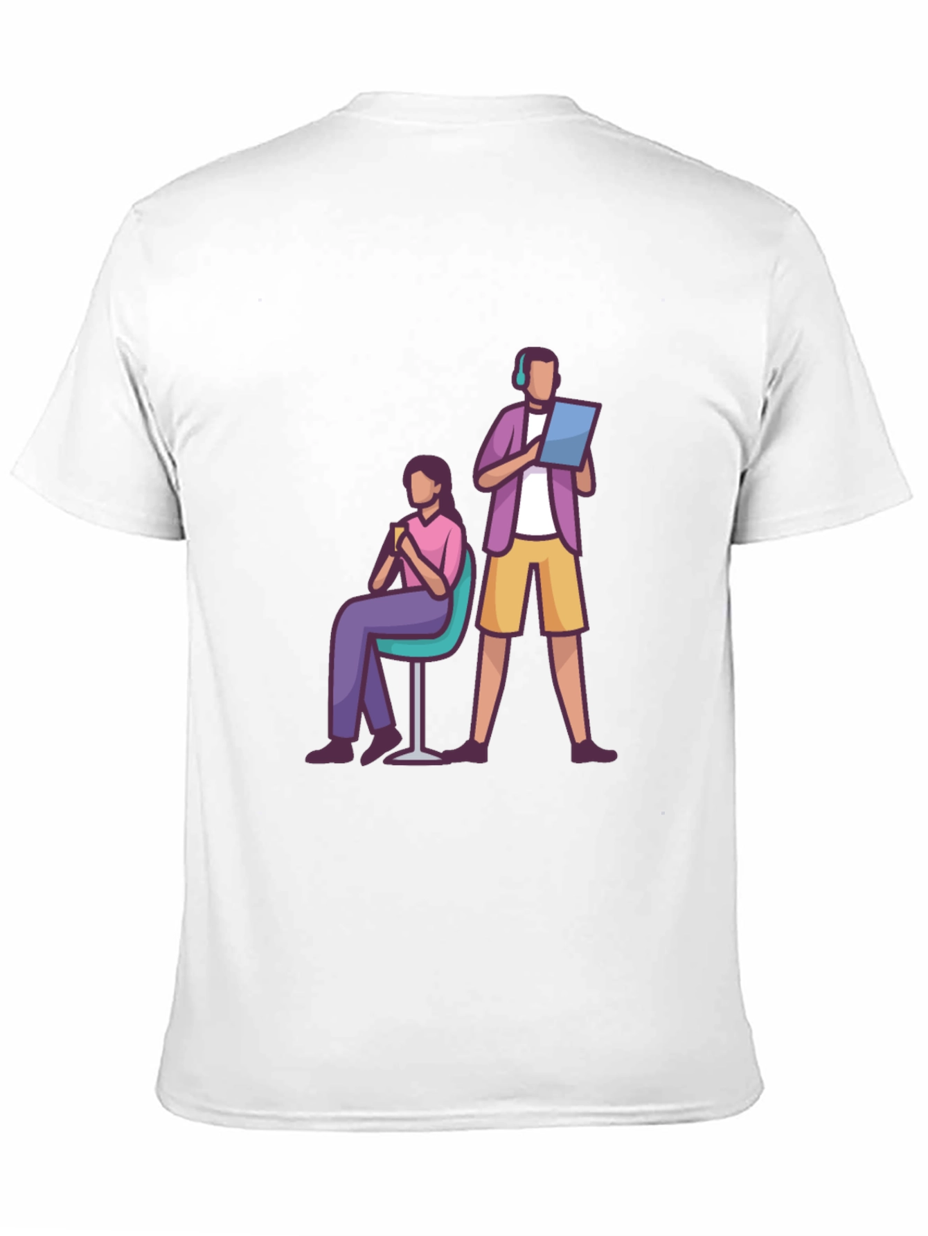 Teamwork Graphic T-Shirt - Black Casual Tee