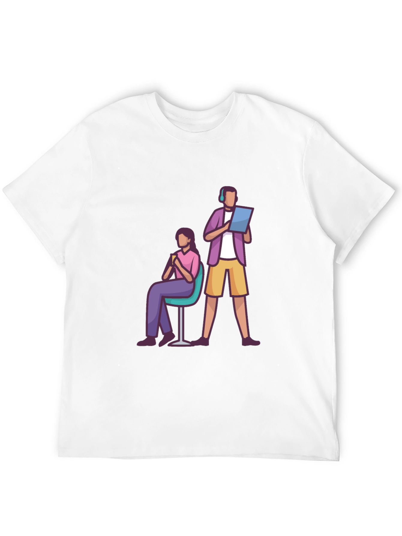 Teamwork Graphic T-Shirt - Black Casual Tee