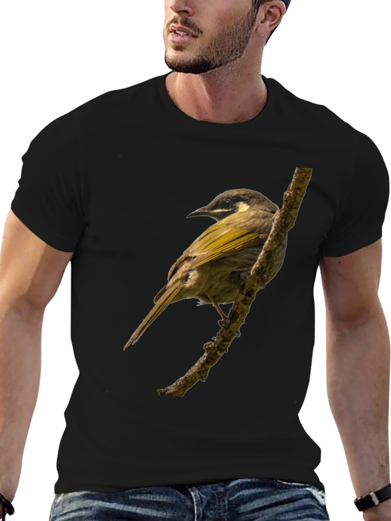 Bird on Branch Graphic T-Shirt