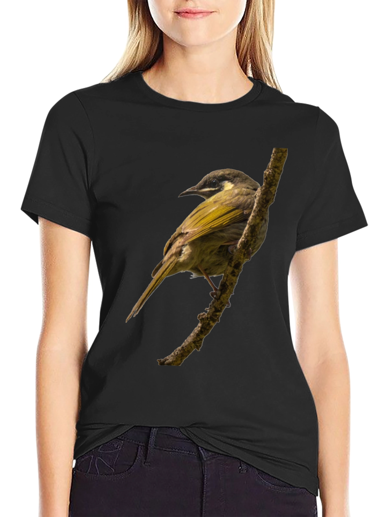 Bird on Branch Graphic T-Shirt