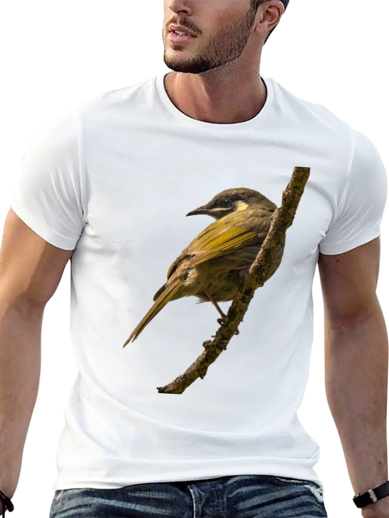 Bird on Branch Graphic T-Shirt