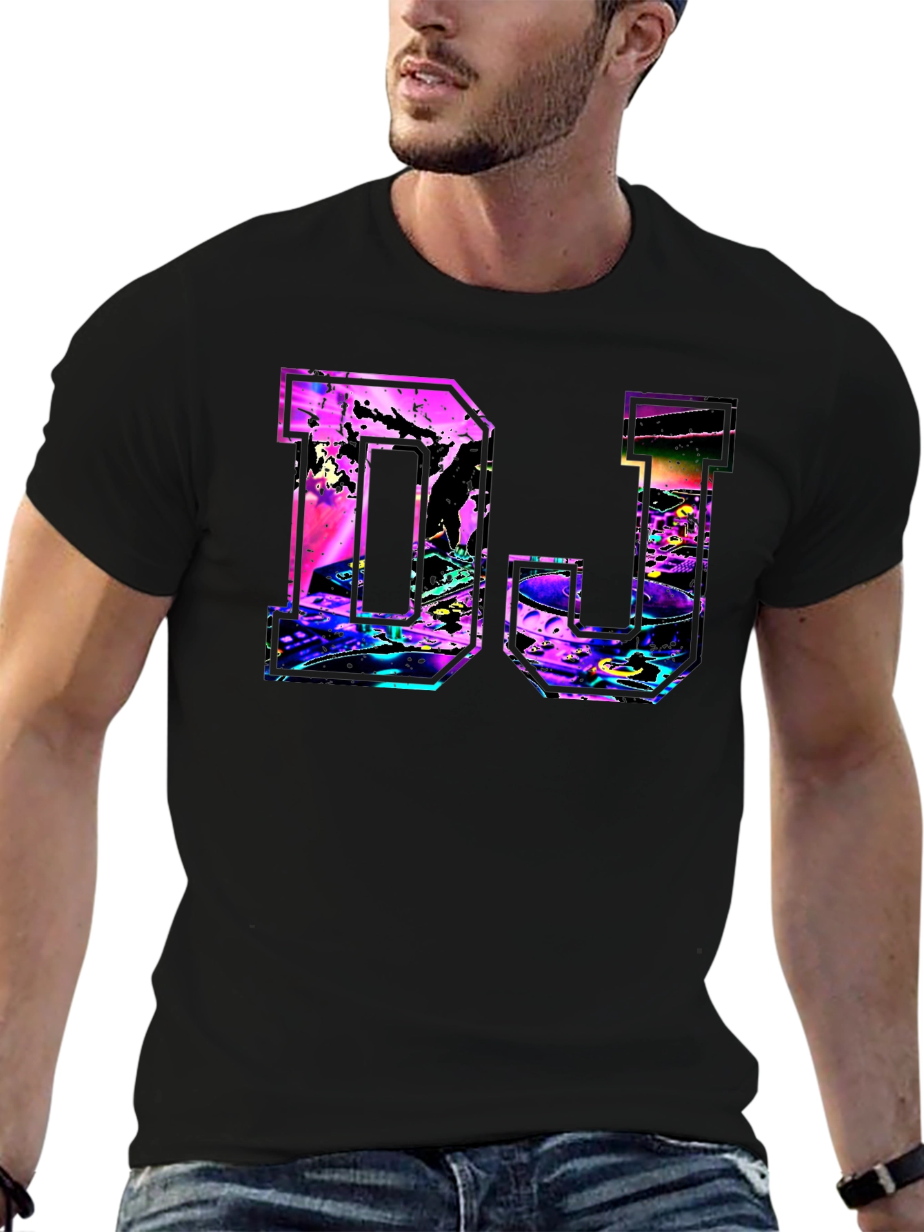 DJ Graphic T-Shirt - Black Tee