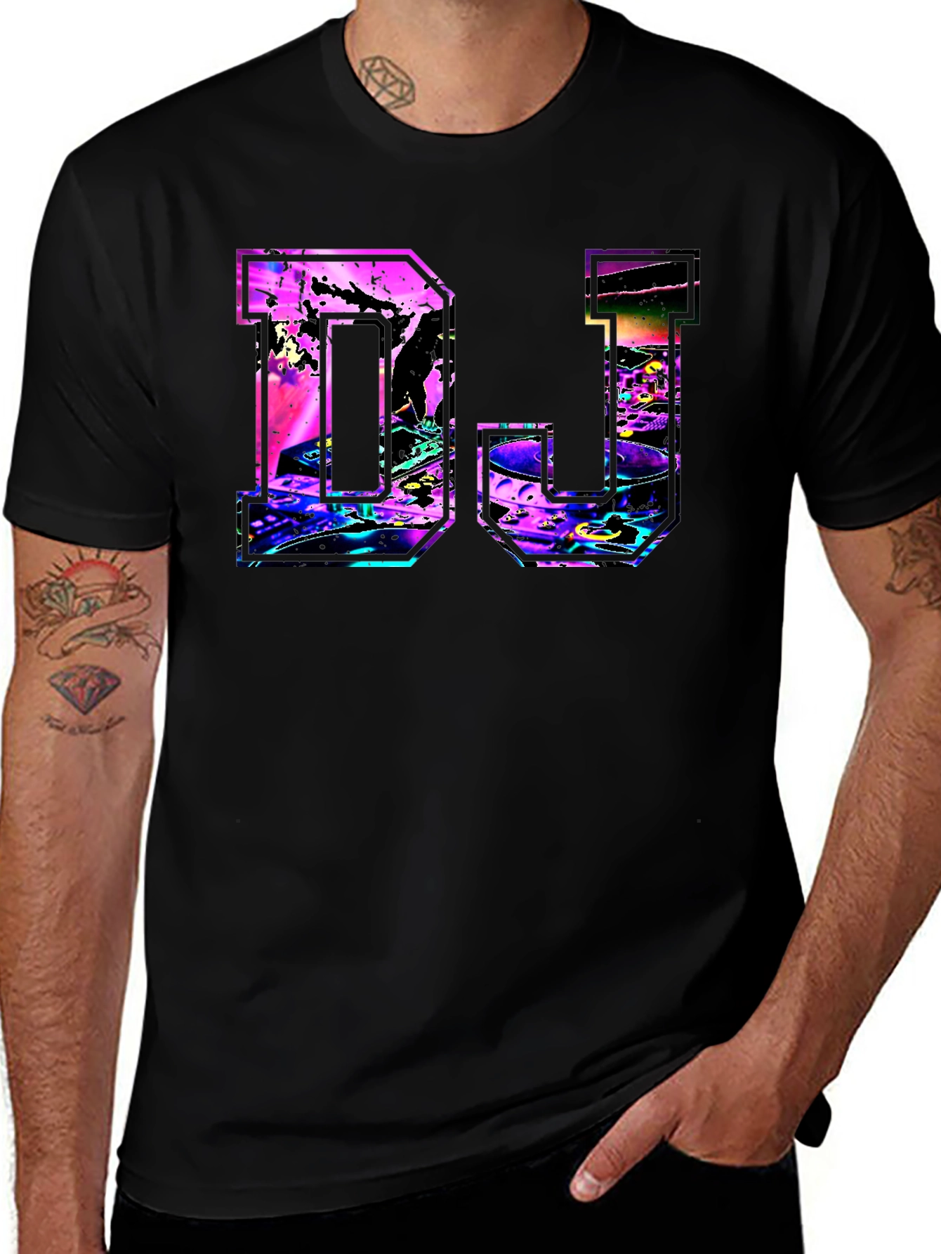 DJ Graphic T-Shirt - Black Tee