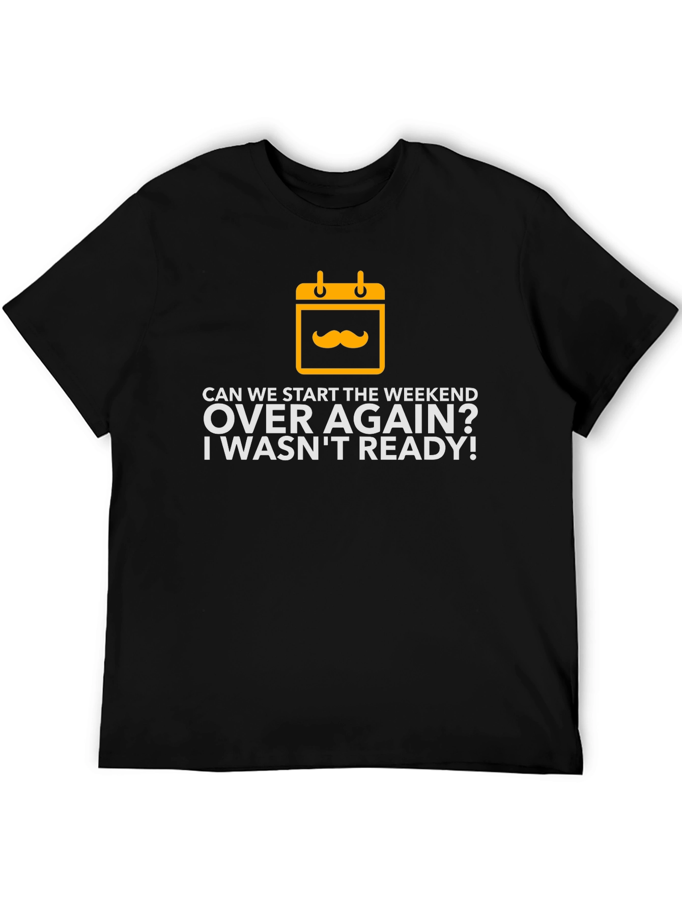 Weekend Over Again Black Graphic Tee